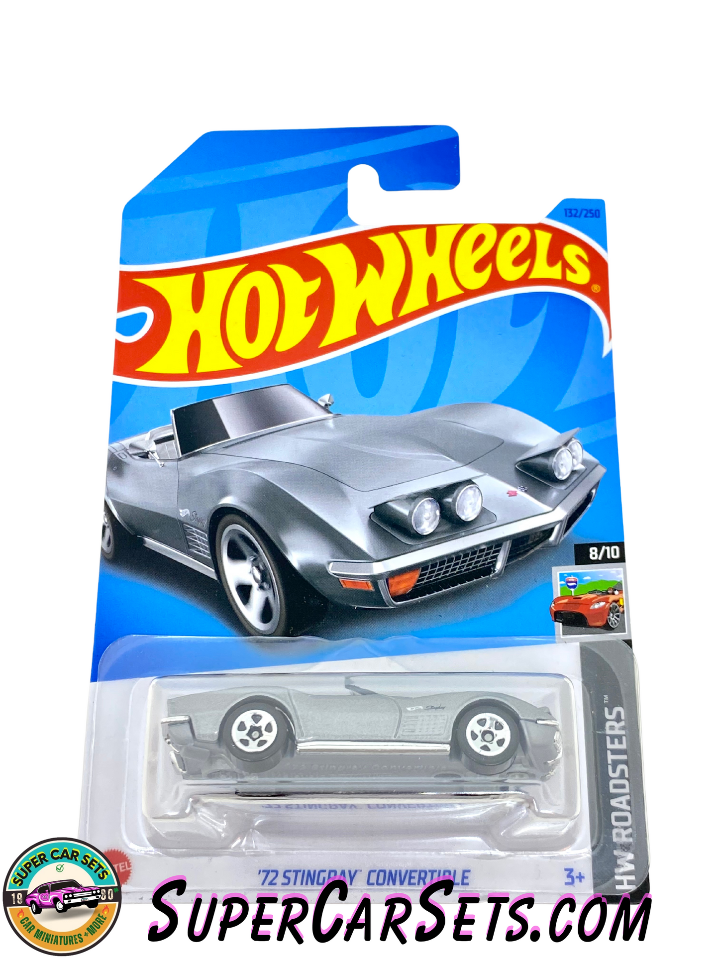 72 Stingray Convertible (silver colour) - Hot Wheels HW Roadsters - 2023 (8/10) (132/250)