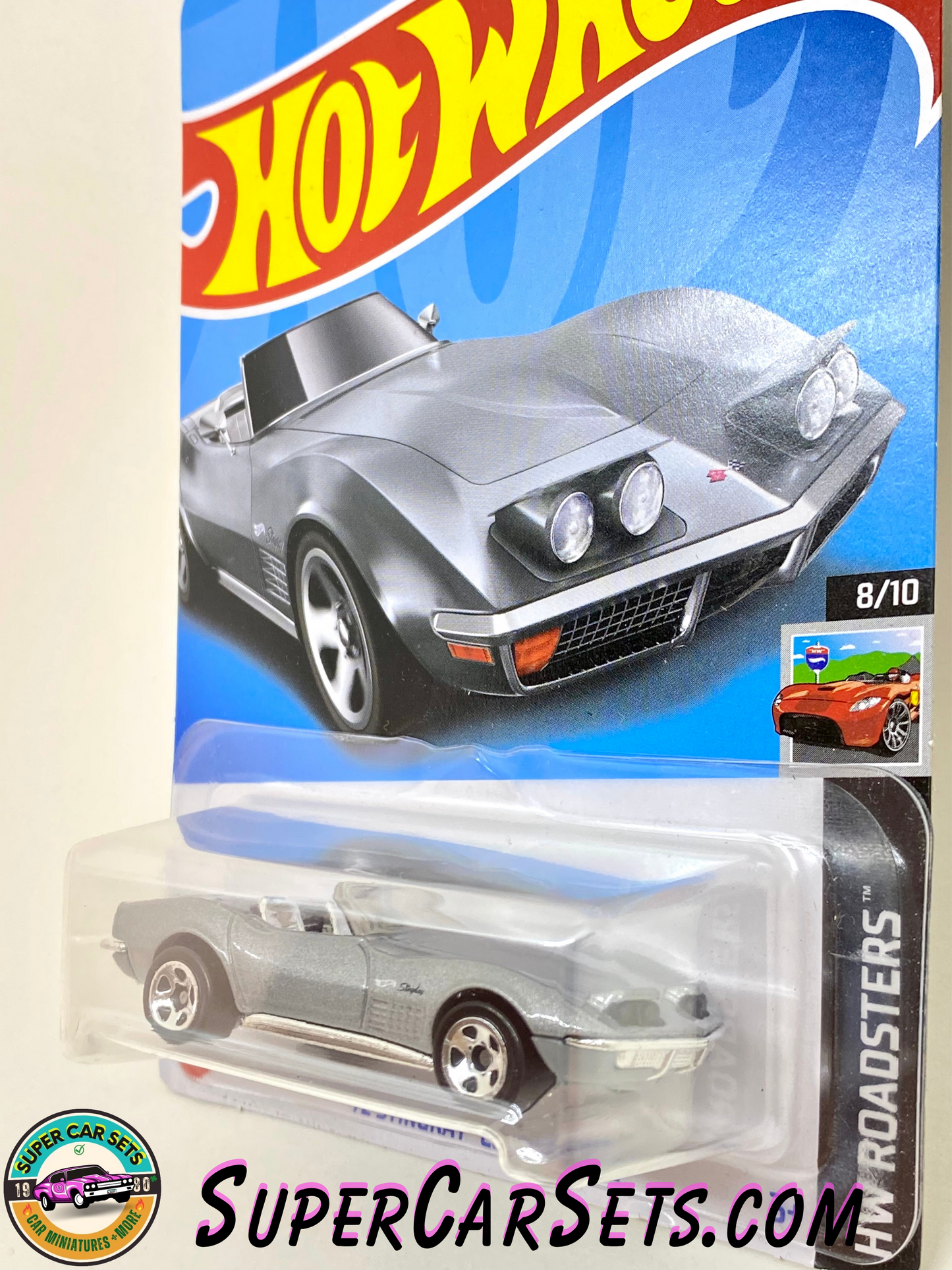 72 Stingray Convertible (silver colour) - Hot Wheels HW Roadsters - 2023 (8/10) (132/250)