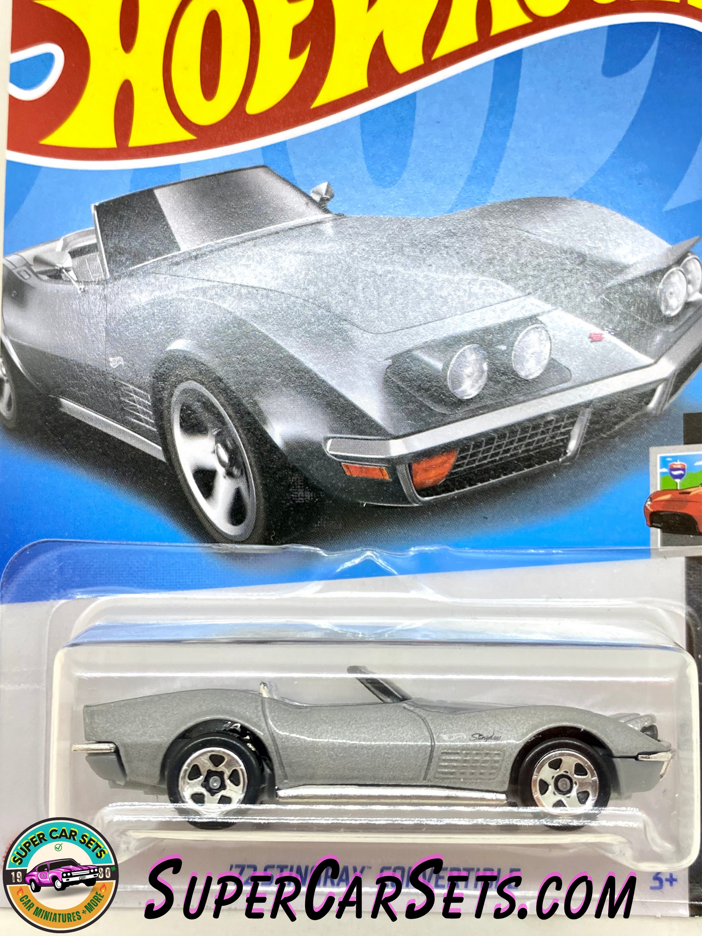 72 Stingray Convertible (silver colour) - Hot Wheels HW Roadsters - 2023 (8/10) (132/250)