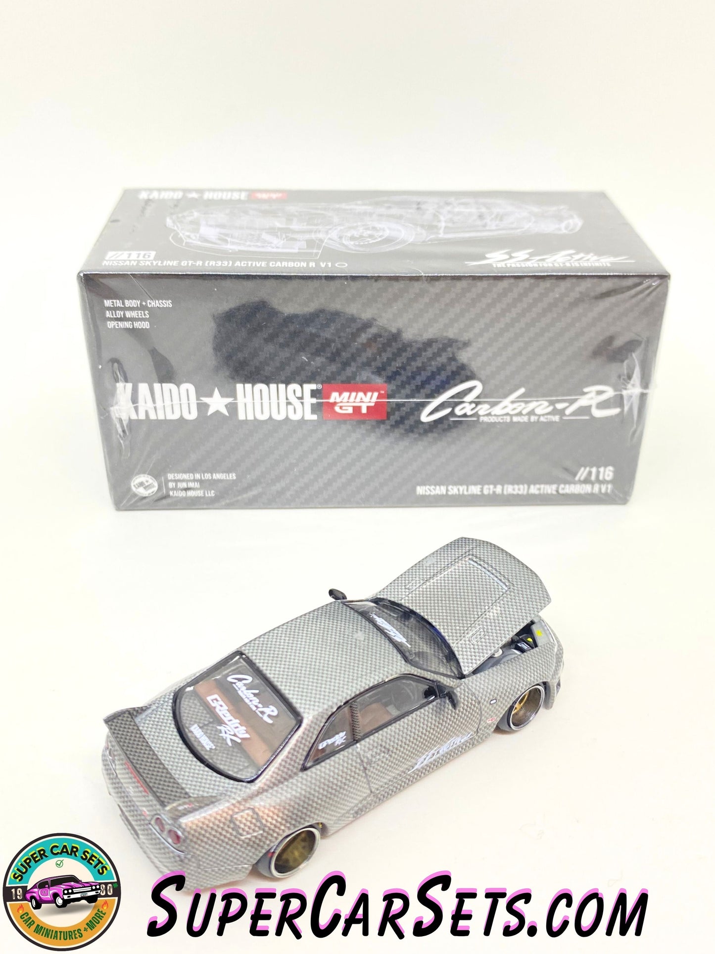 Kaido House - MiniGT - //116 - Nissan Skyline GT-R (R33) Active Carbon R V1