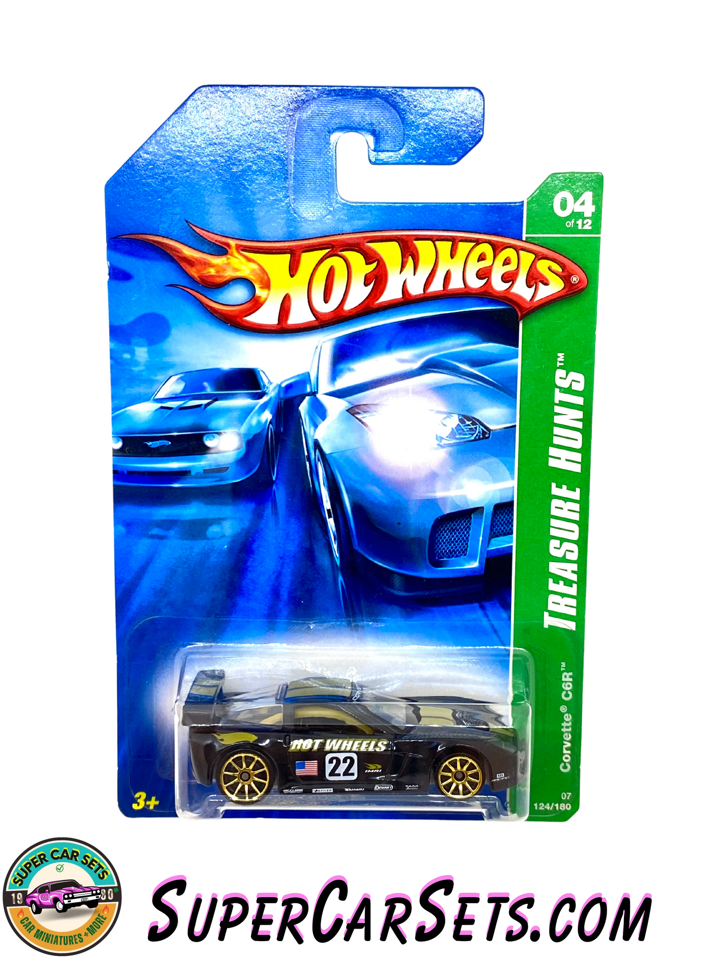 Hot Wheels - Mainline - Treasure Hunts 2007 - Corvette C6R (4/12) (124/180)