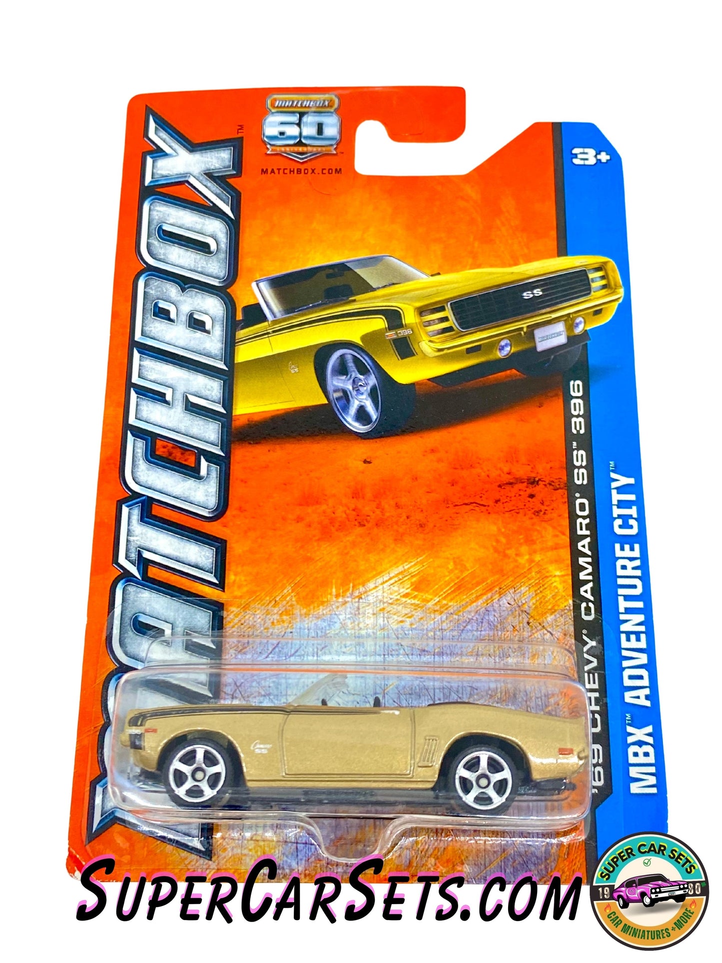 69 Chevy Camaro SS 396 (Y0936-0719) (Year launched 2013) - Matchbox MBX Adventure City 2013