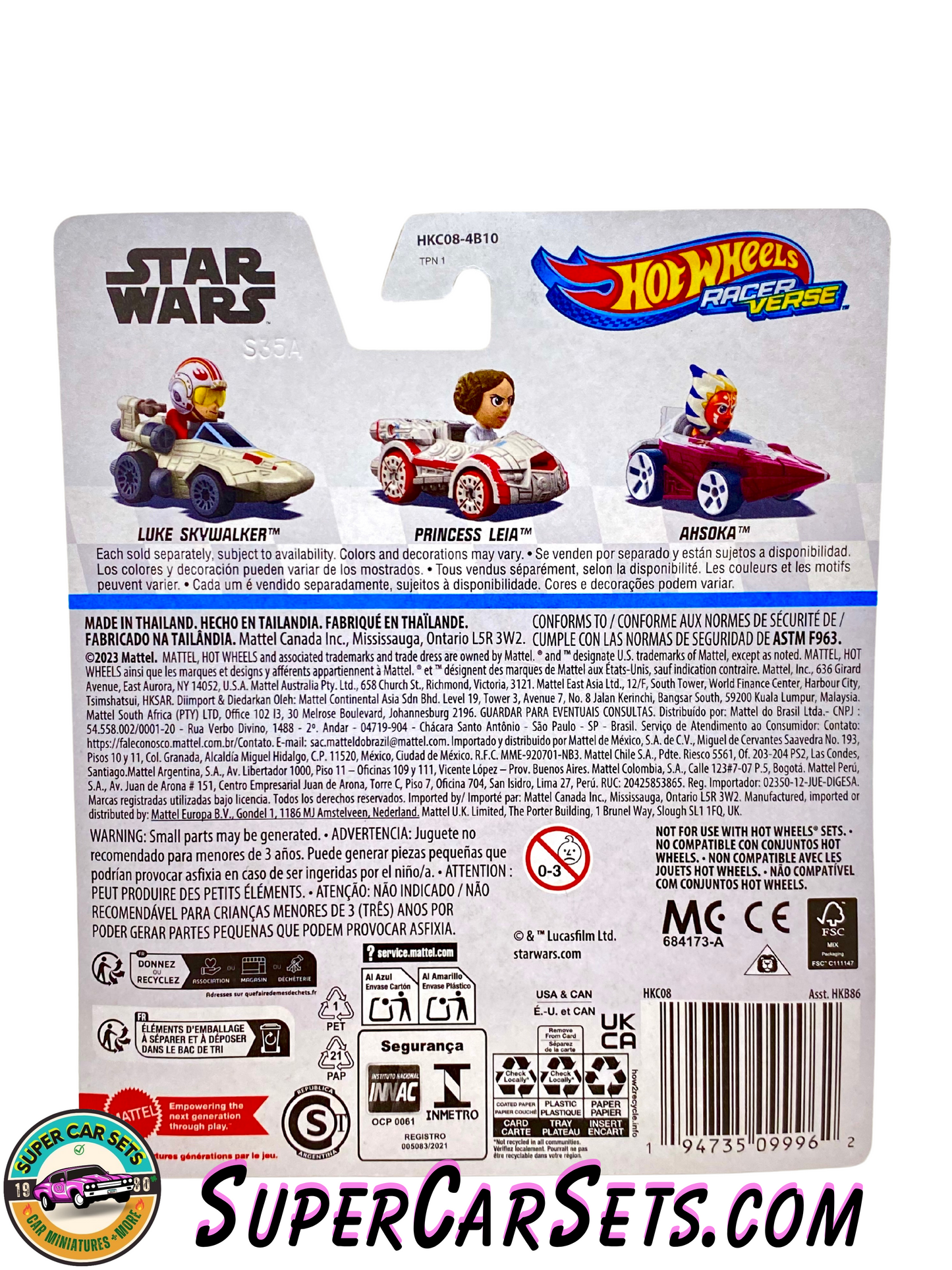 Hot Wheels Racer Verse Princess Leia (card slightly bent)