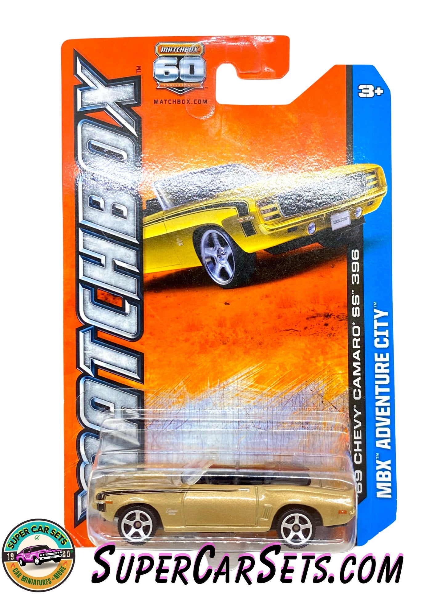 69 Chevy Camaro SS 396 (Y0936-0719) (Year launched 2013) - Matchbox MBX Adventure City 2013