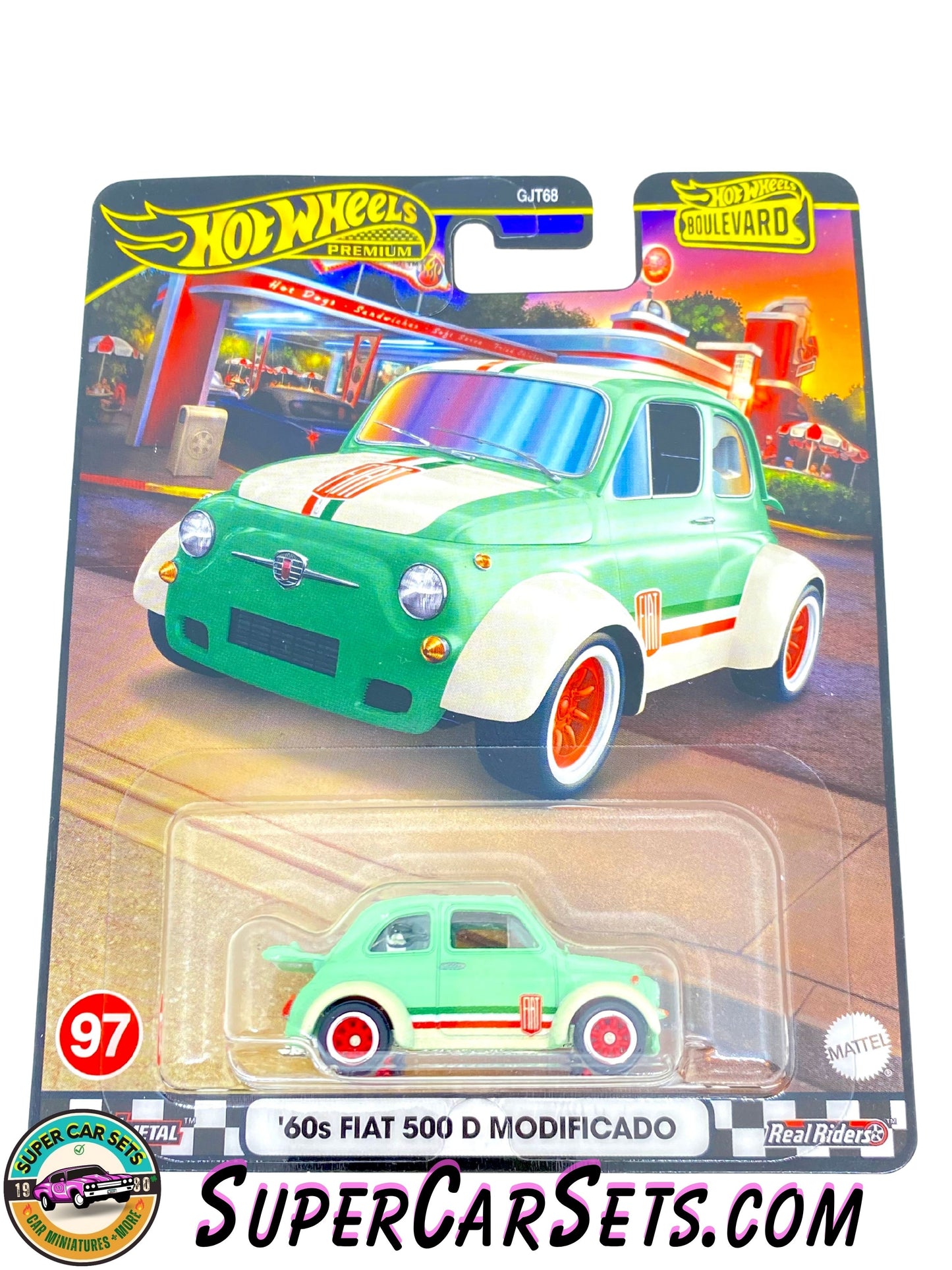 60s FIAT 500 D Modificado - Hot Wheels Premium Boulevard #97