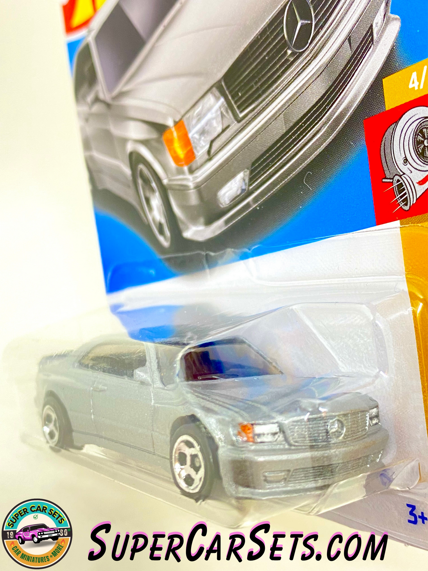 89 Mercedes-Benz 560 SEC AMG (silver colour) - Hot Wheels HW Turbo 2024 (4/5) (150/250)