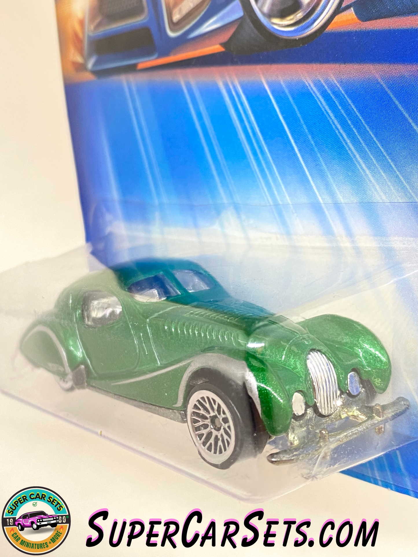 Hot Wheels (Year launched 2005) - Talbot Lago (#157) (24/50) (green colour) (Card Cracked)