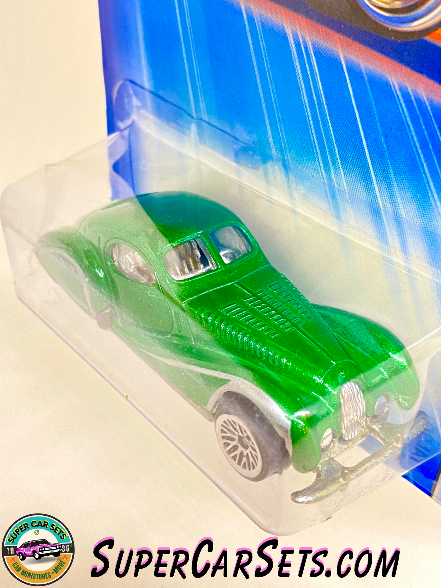 Hot Wheels (Year launched 2005) - Talbot Lago (#157) (24/50) (green colour) (Card Cracked)