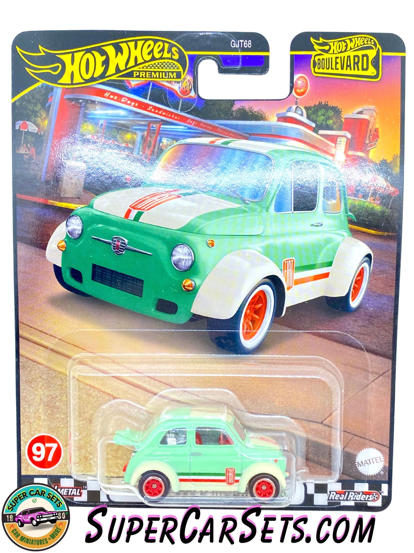 60s FIAT 500 D Modificado - Hot Wheels Premium Boulevard #97