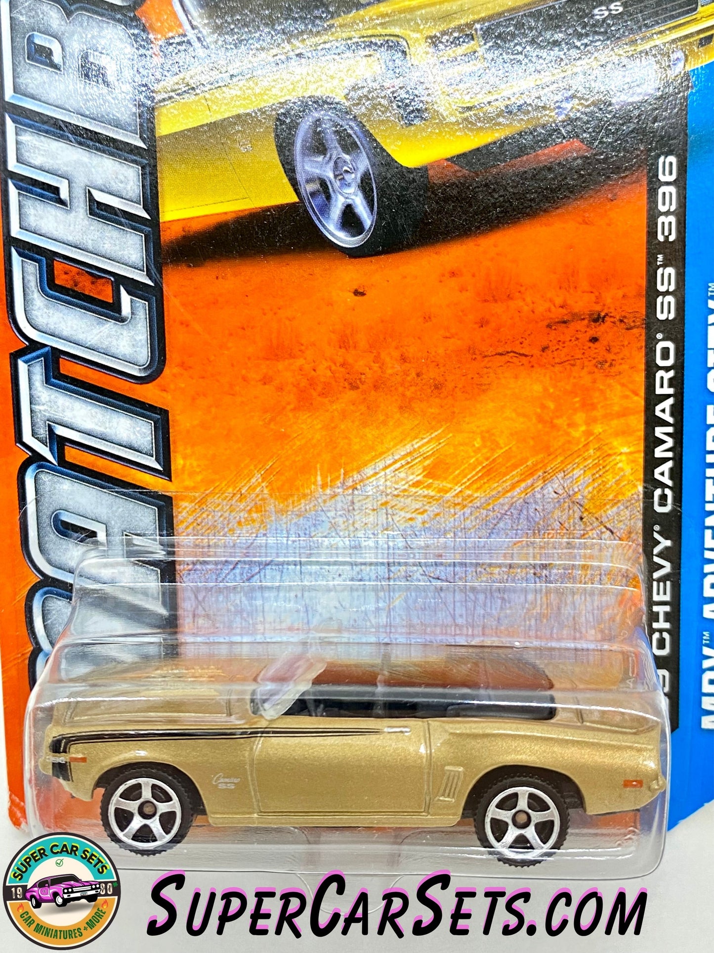 69 Chevy Camaro SS 396 (Y0936-0719) (Year launched 2013) - Matchbox MBX Adventure City 2013