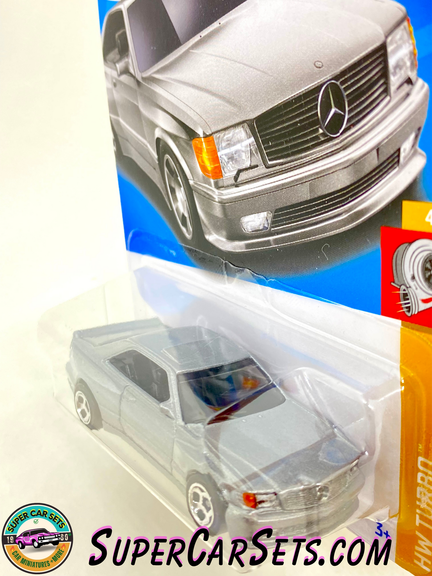 89 Mercedes-Benz 560 SEC AMG (silver colour) - Hot Wheels HW Turbo 2024 (4/5) (150/250)