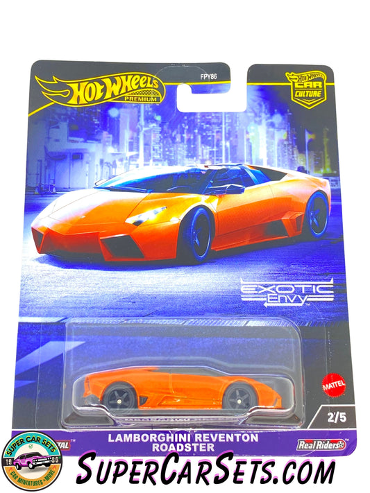 Lamborghini Reventon Roadster (card slightly bent) - Hot Wheels Exotic Envy 2024 2/5