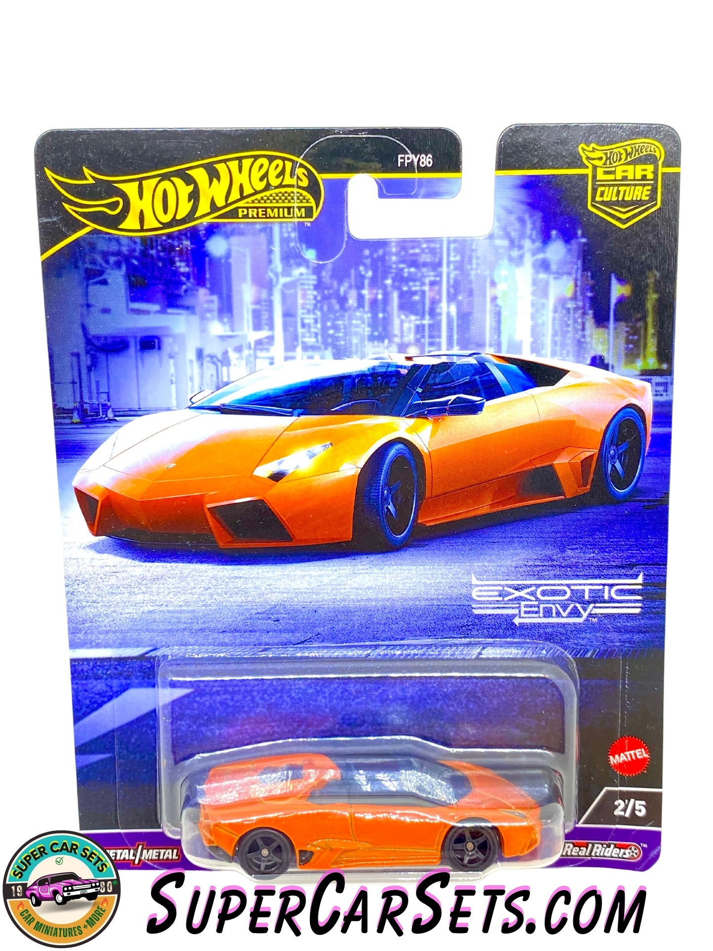 Lamborghini Reventon Roadster (card slightly bent) - Hot Wheels Exotic Envy 2024 2/5