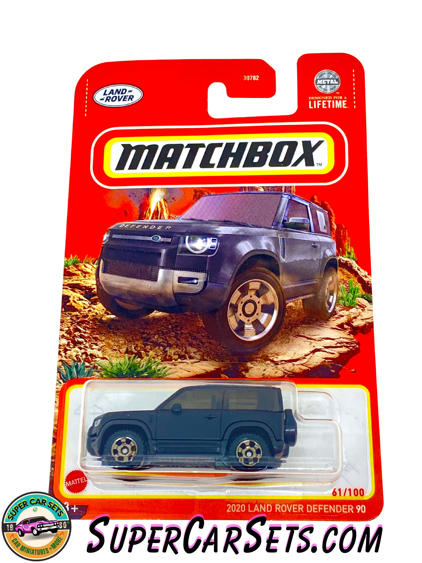 2020 Land Rover Defender 90 (black colour) (61/100) - Matchbox