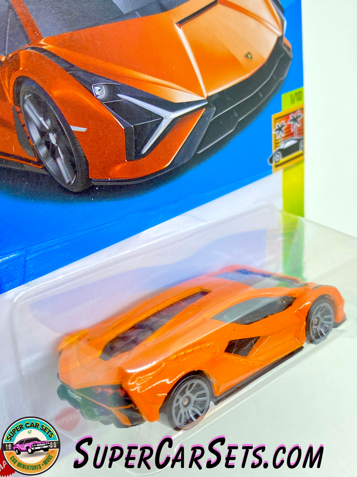 Lamborghini Sián FKP 37 - Hot Wheels HW Exotics 2023 (1/10) (163/250) (perfect car, but blister/card cracked)