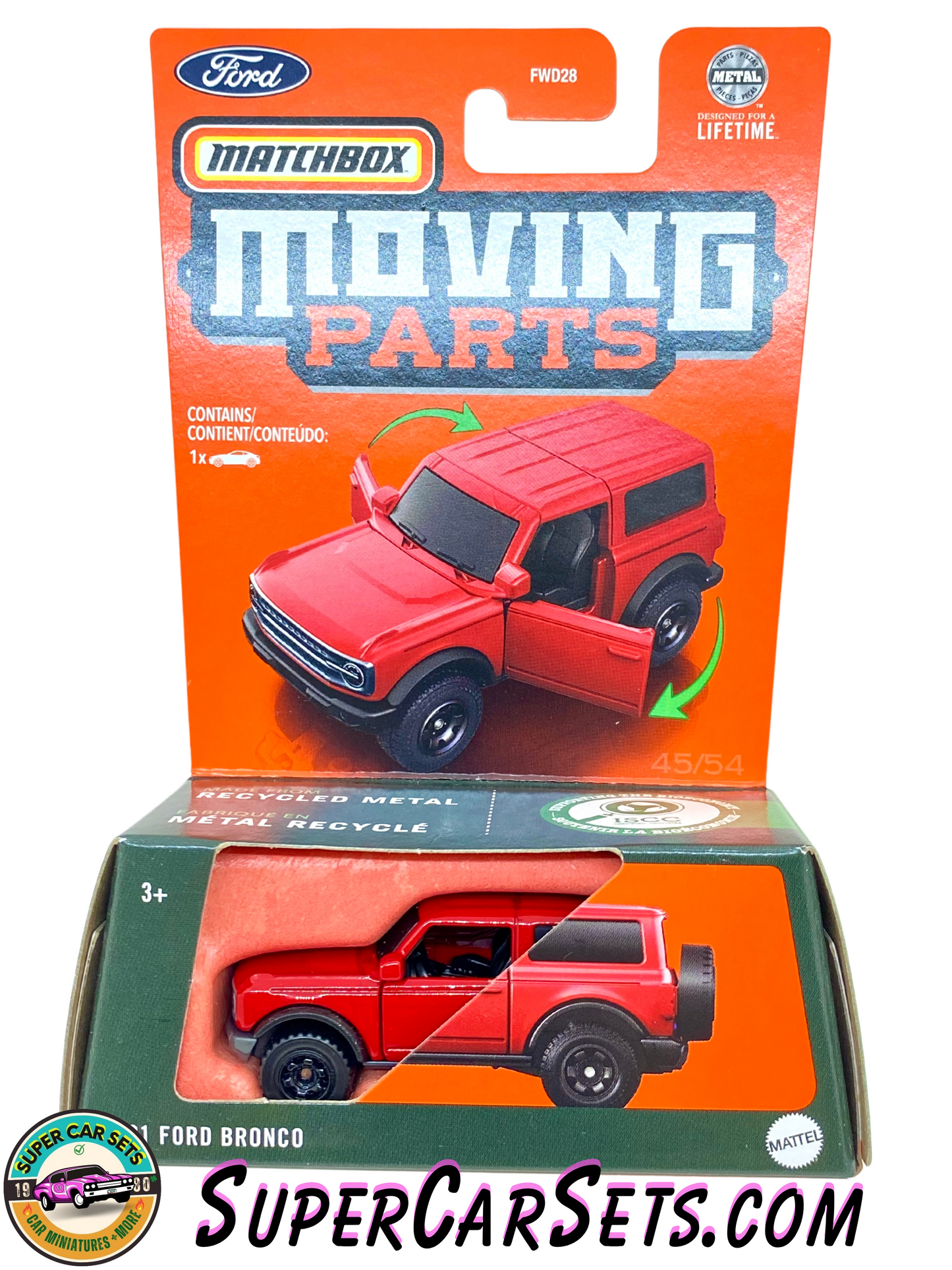 2021 Ford Bronco (red colour) - Matchbox Moving Parts