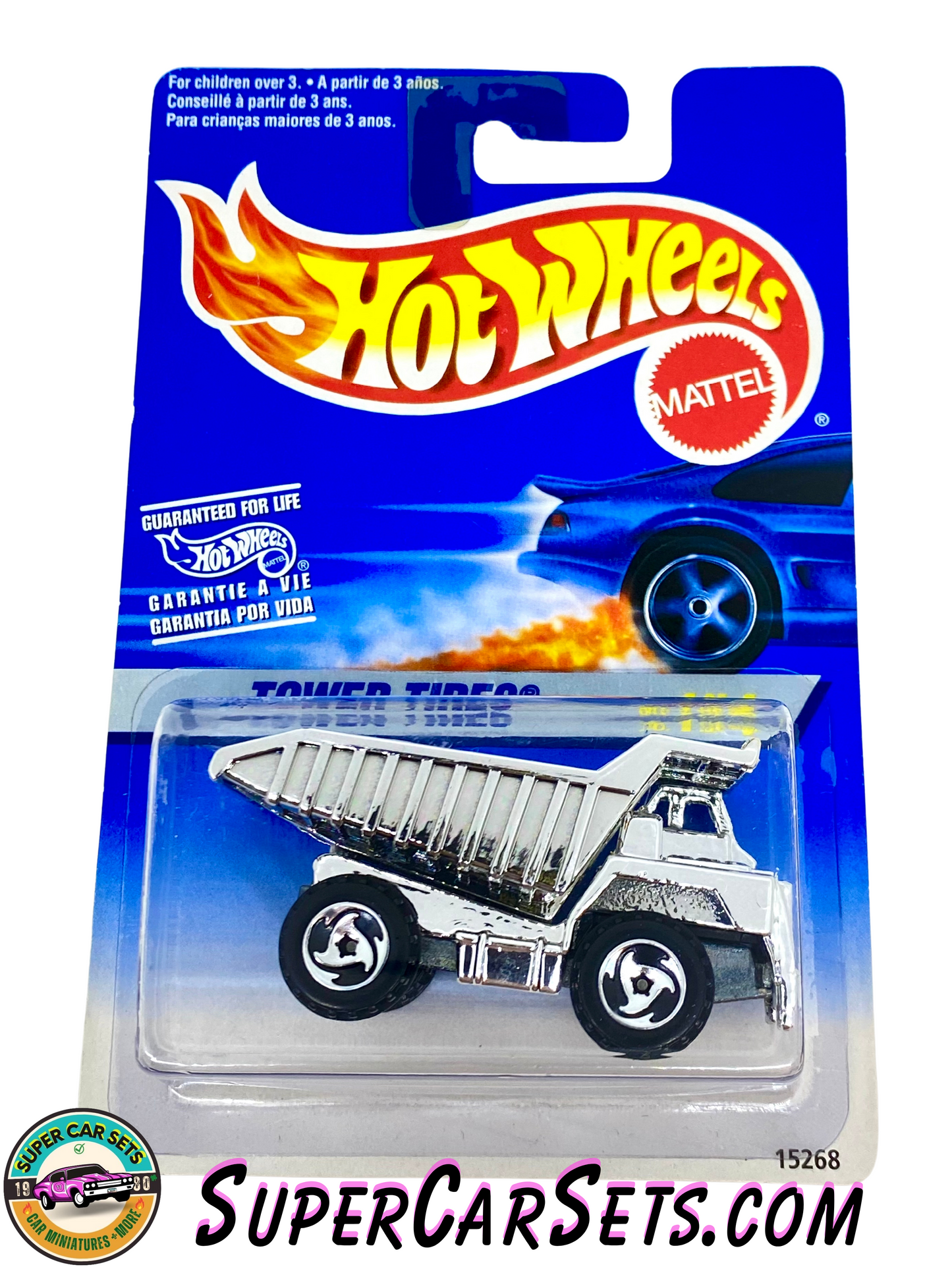 Hot Wheels (VINTAGE) (Year launched 1996) - Tower Tires (1/4) Dump Truck (#15268)