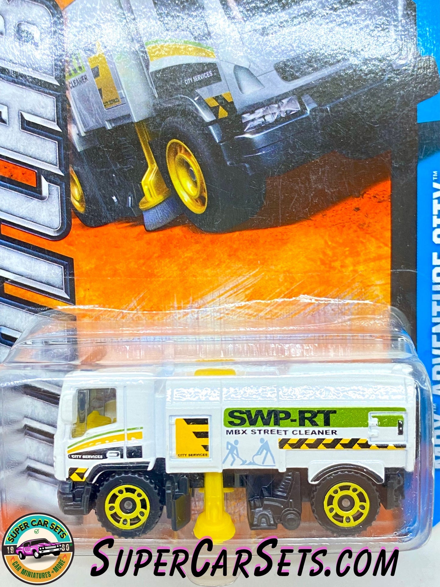 Mbx SWP (MBX Street Cleaner) (Y0962-0719) (Year launched 2013) - Matchbox MBX Adventure City 2013 (7/120)