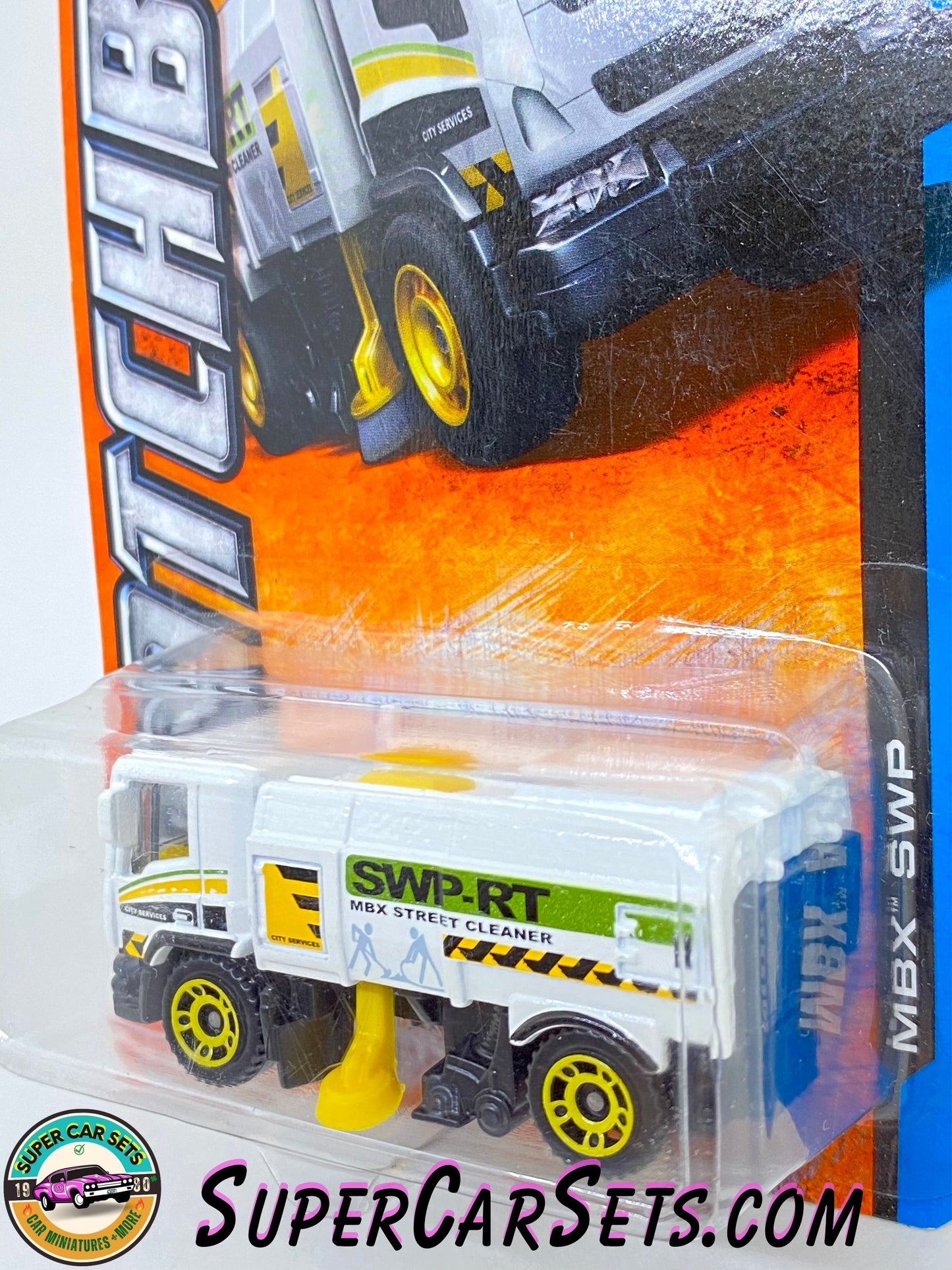 Mbx SWP (MBX Street Cleaner) (Y0962-0719) (Year launched 2013) - Matchbox MBX Adventure City 2013 (7/120)