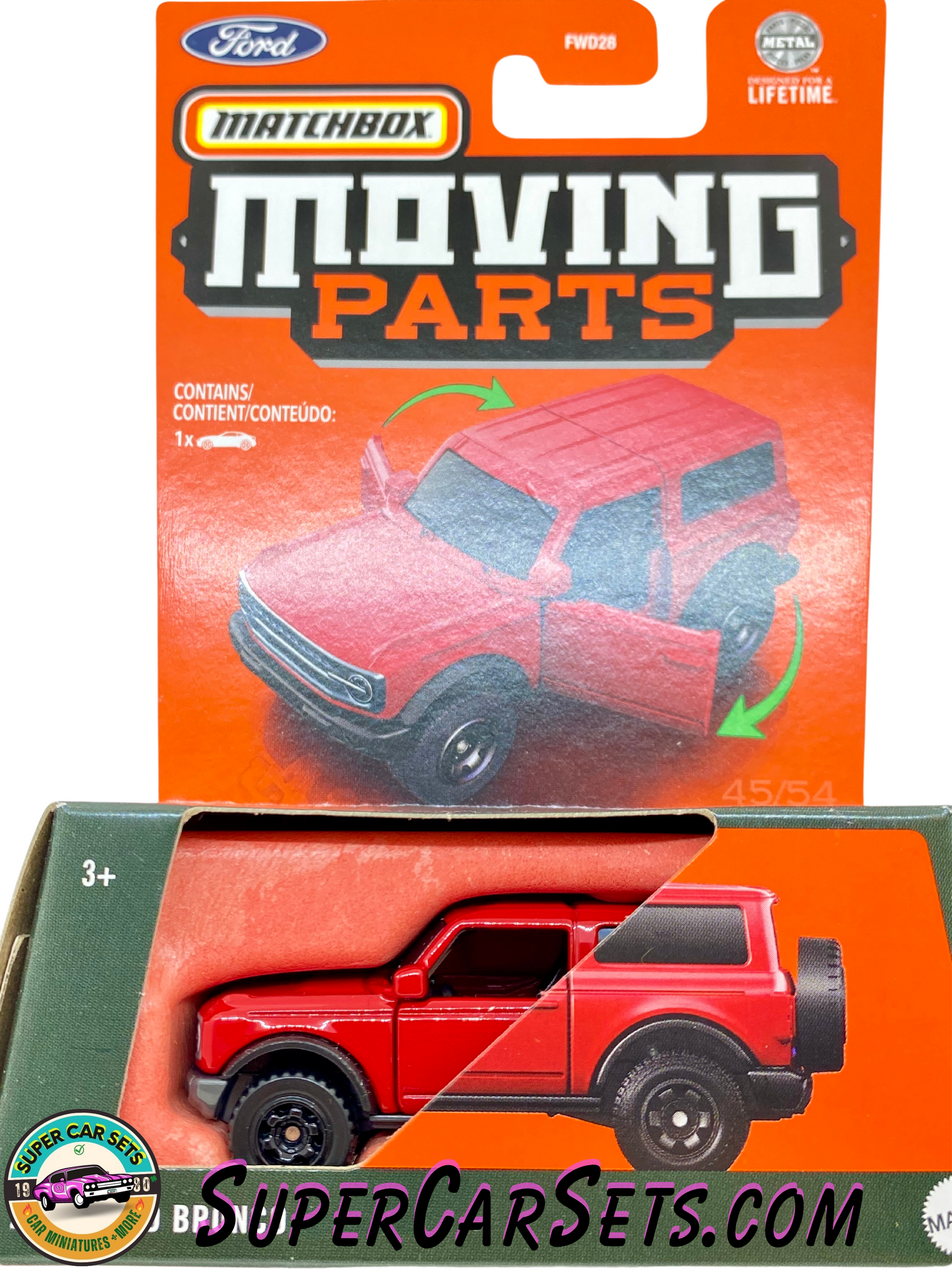 2021 Ford Bronco (red colour) - Matchbox Moving Parts