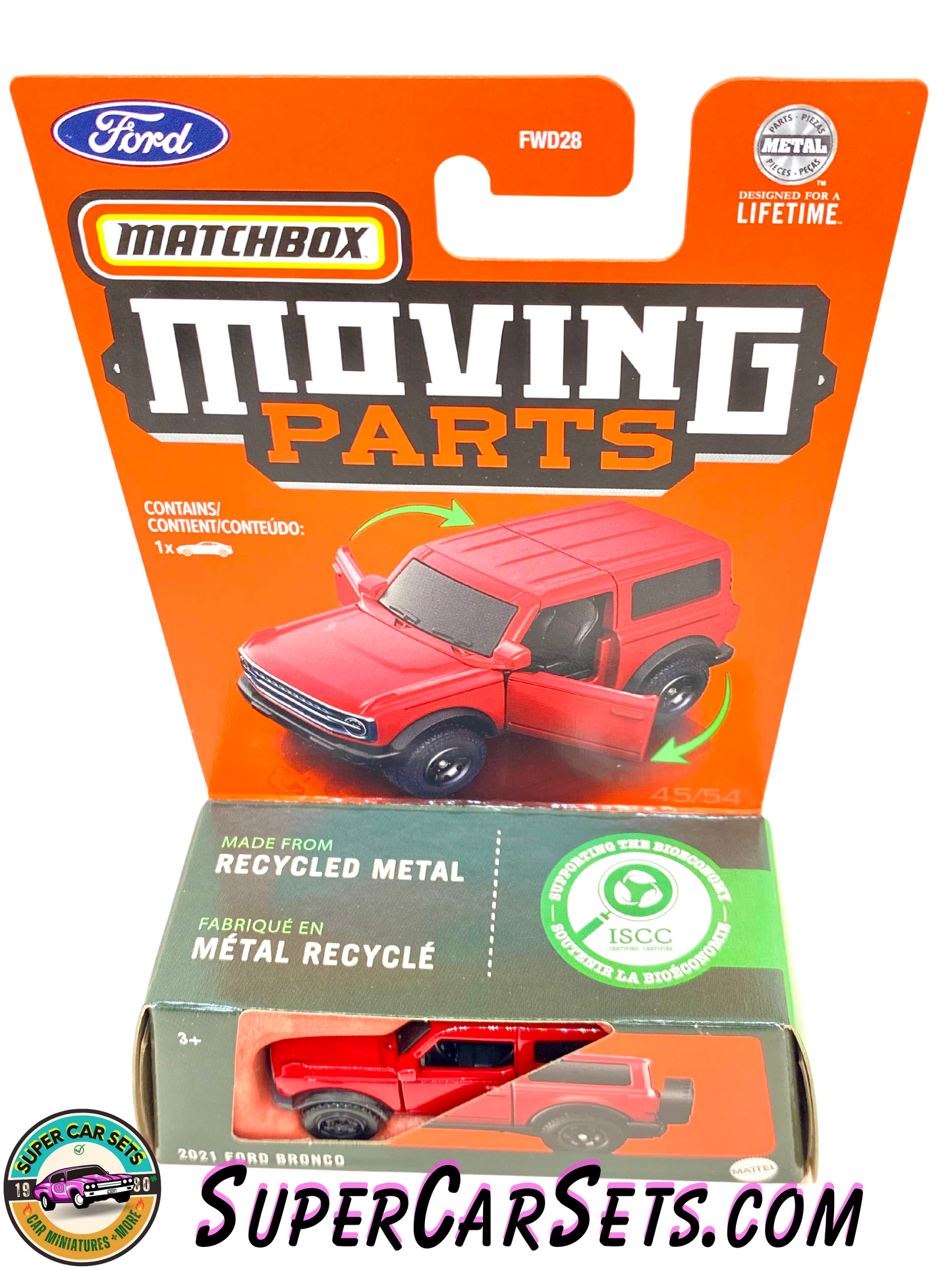 2021 Ford Bronco (red colour) - Matchbox Moving Parts