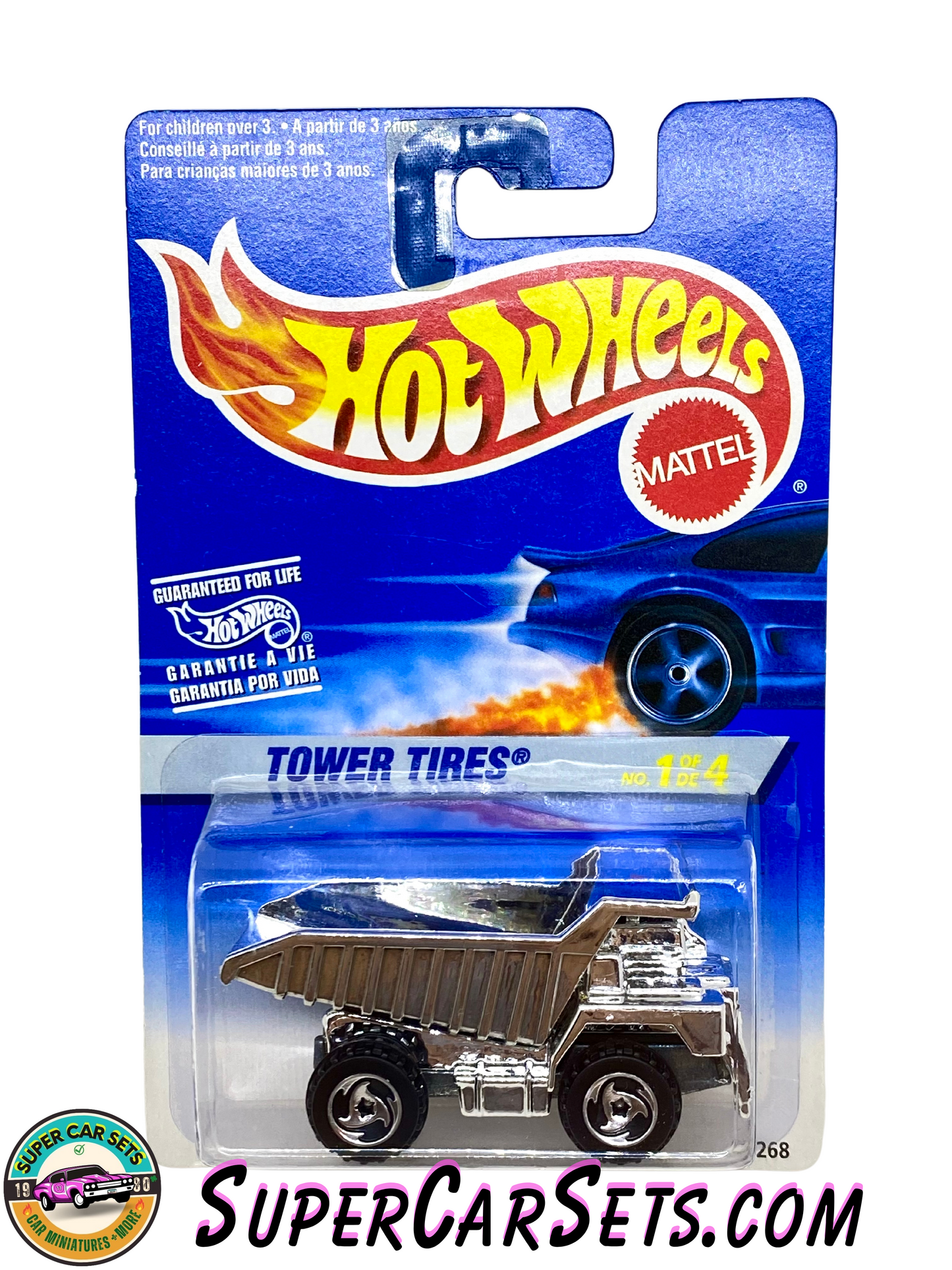 Hot Wheels (VINTAGE) (Year launched 1996) - Tower Tires (1/4) Dump Truck (#15268)