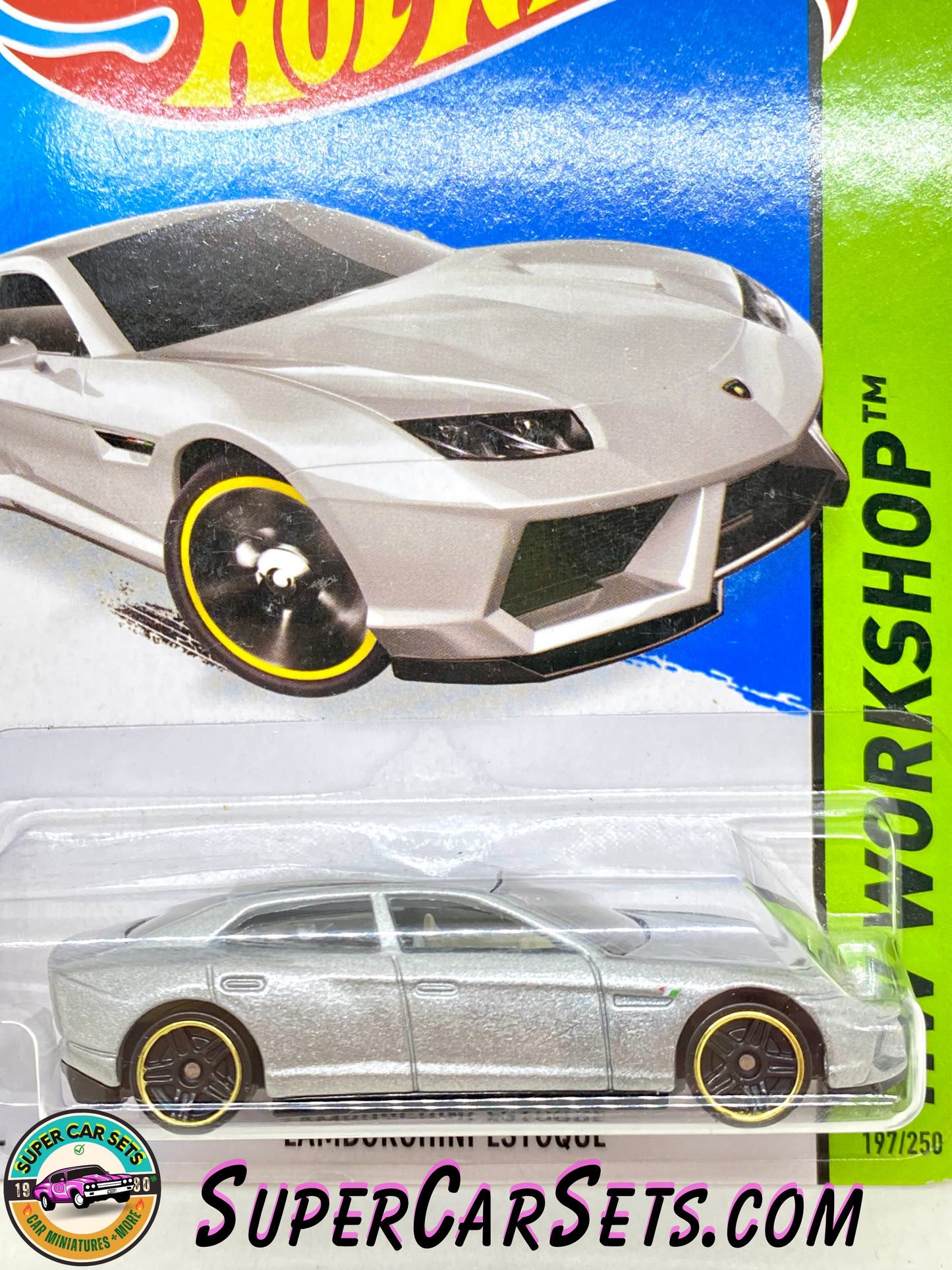 Hot Wheels HW Workshop - 2015 (197/250) - Lamborghini Estoque (card slightly damaged)