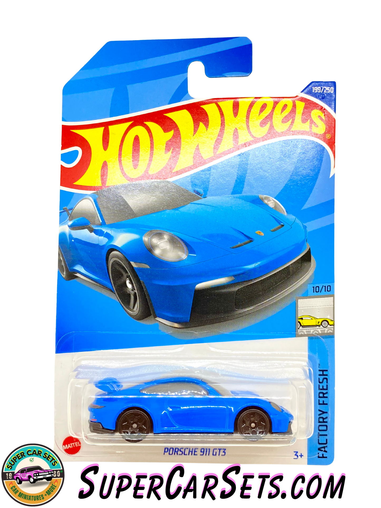 Porsche 911 GT3 (blue colour) - Hot Wheels Factory Fresh 2022 (10/10) (199/250)