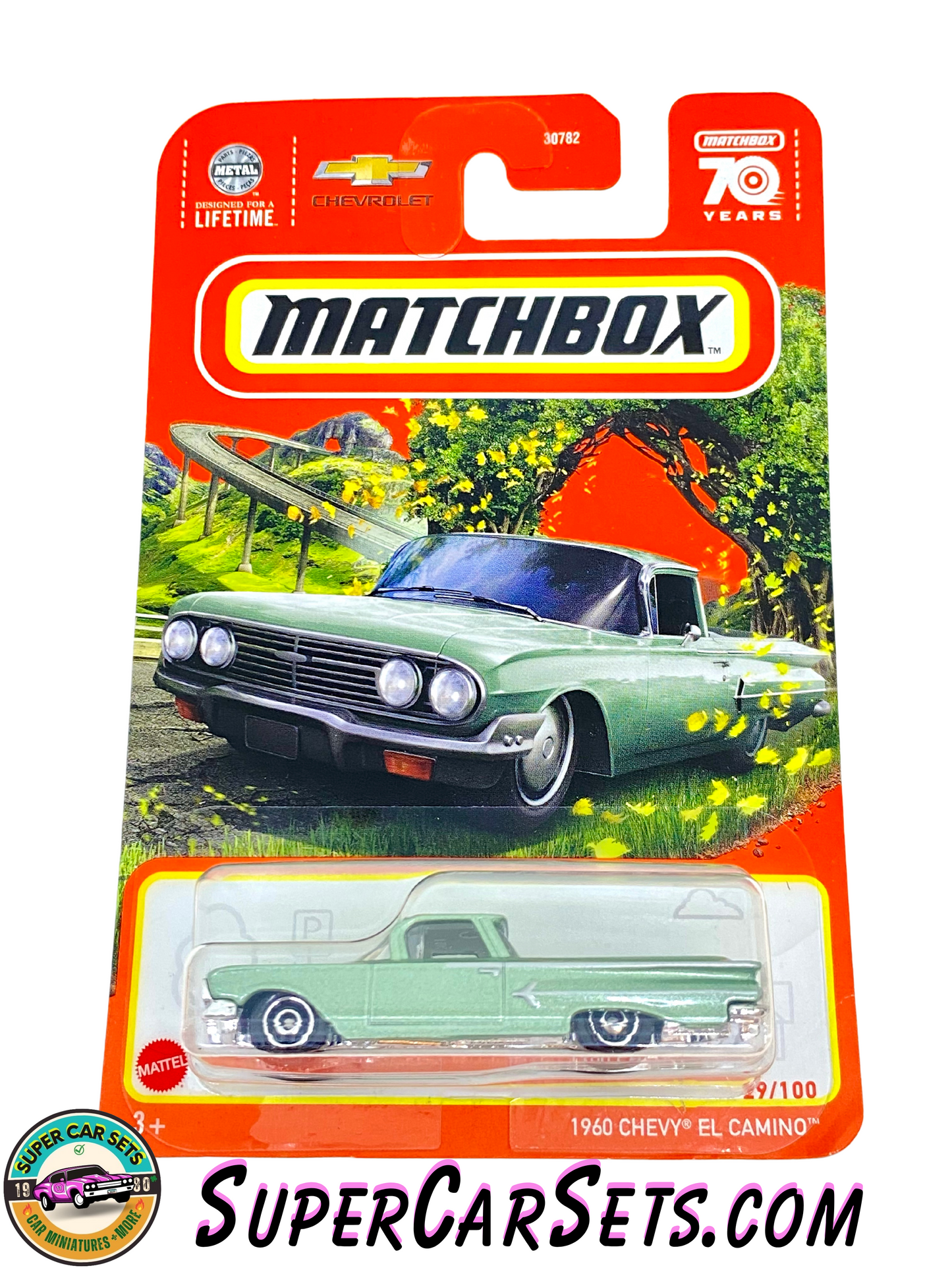 Matchbox - 1960 Chevy El Camino (29/100) (metallic light green colour)