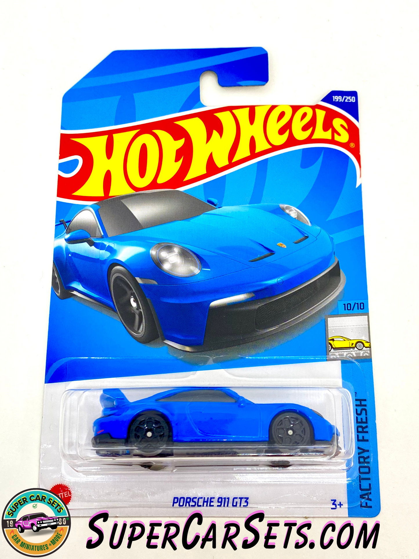 Porsche 911 GT3 (blue colour) - Hot Wheels Factory Fresh 2022 (10/10) (199/250)