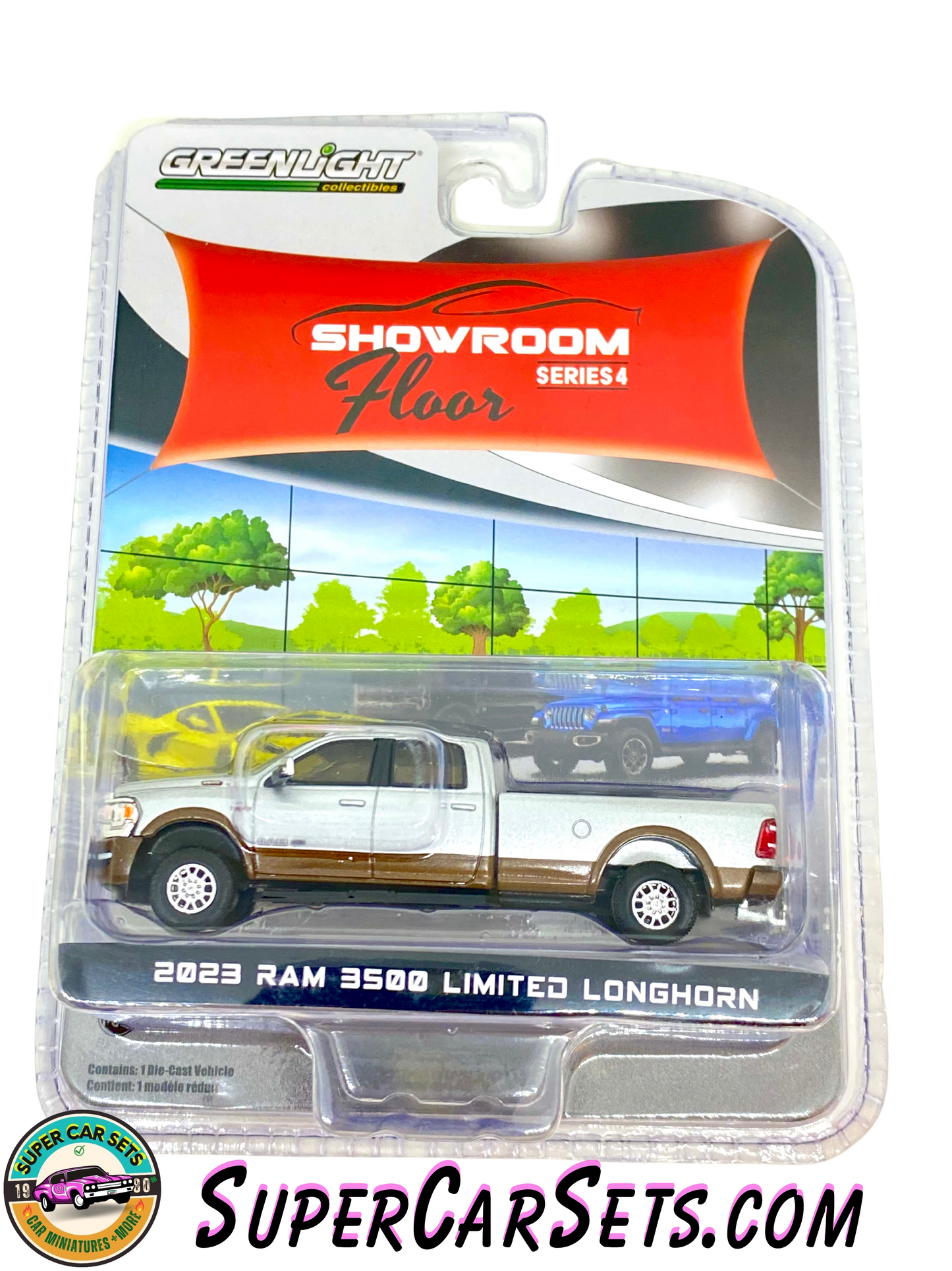 2023 RAM 3500 Limited Longhorn (blister slightly damaged) - Greenlight Showroom Floor Serie 4