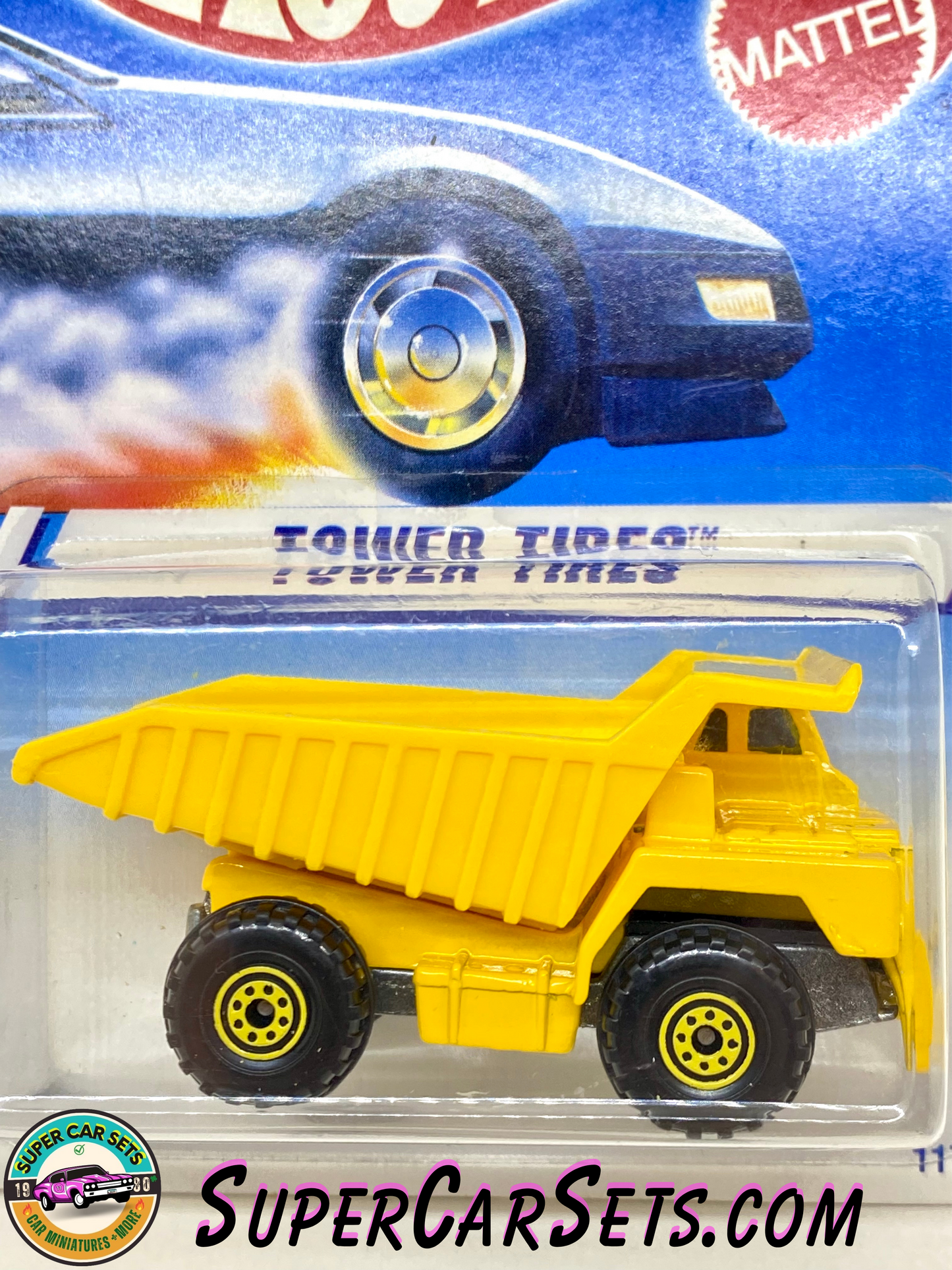 Hot Wheels (VINTAGE) (Year launched 1995) - Tower Tires (#1171) (card aged)