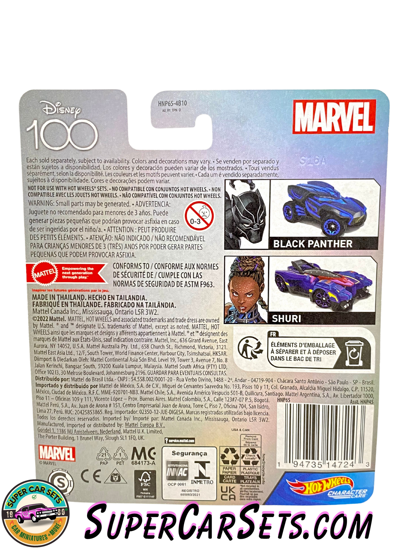 Marvel Shuri - Hot Wheels Character Cars Disney 100 Years