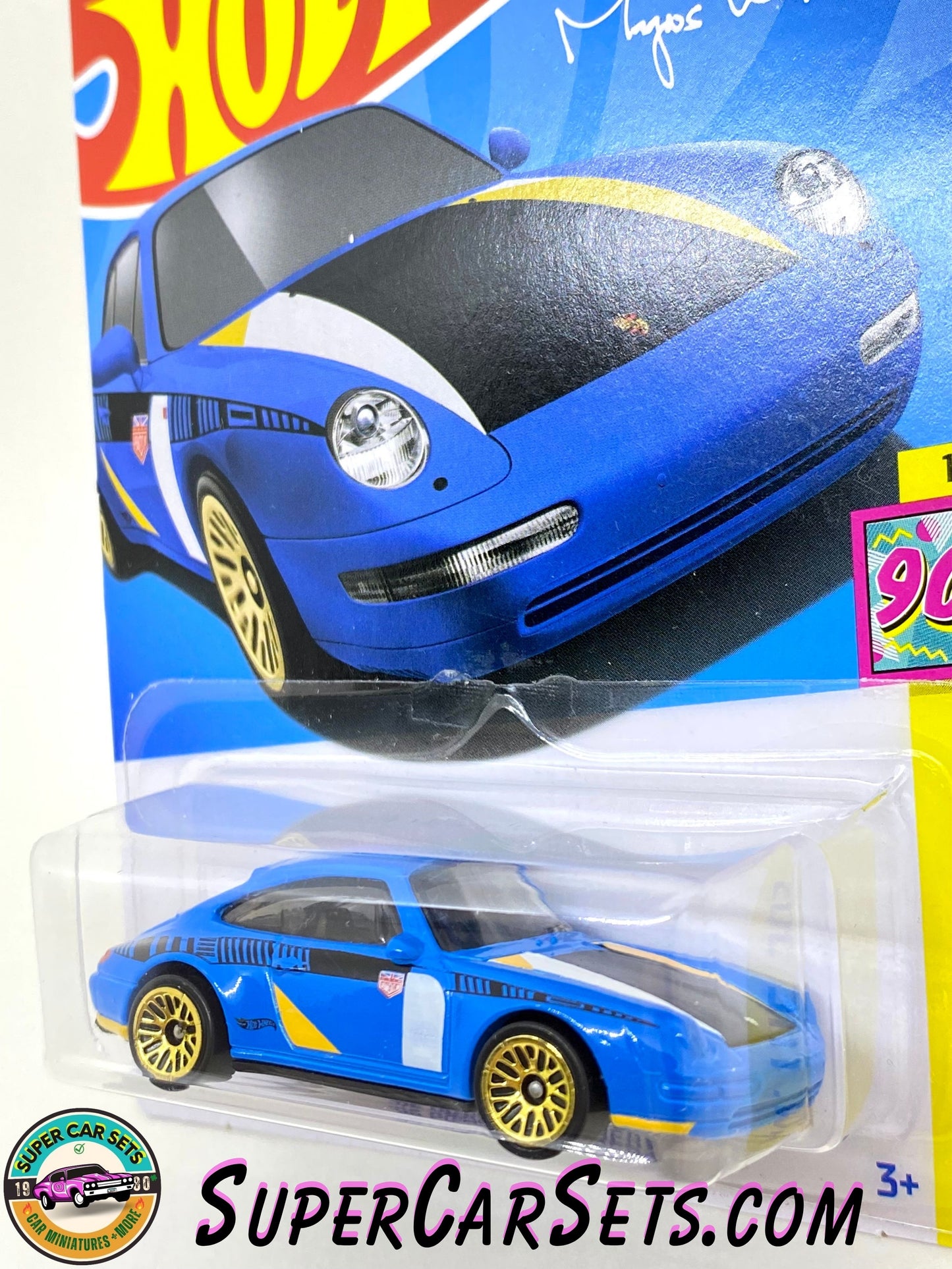 96 Porsche Carrera (blue colour) (card bent) - Hot Wheels HW: The ‘90s - 2024 (1/10) (174/250)