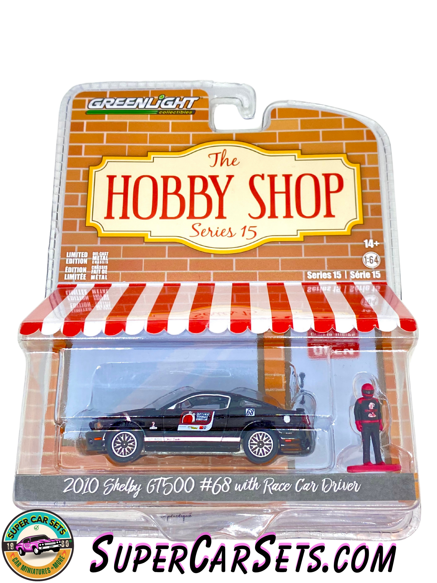 2010 Shelby GT500 #68 with Race Car Driver - The Hobby Shop Series 15 made by Greenlight Collectibles