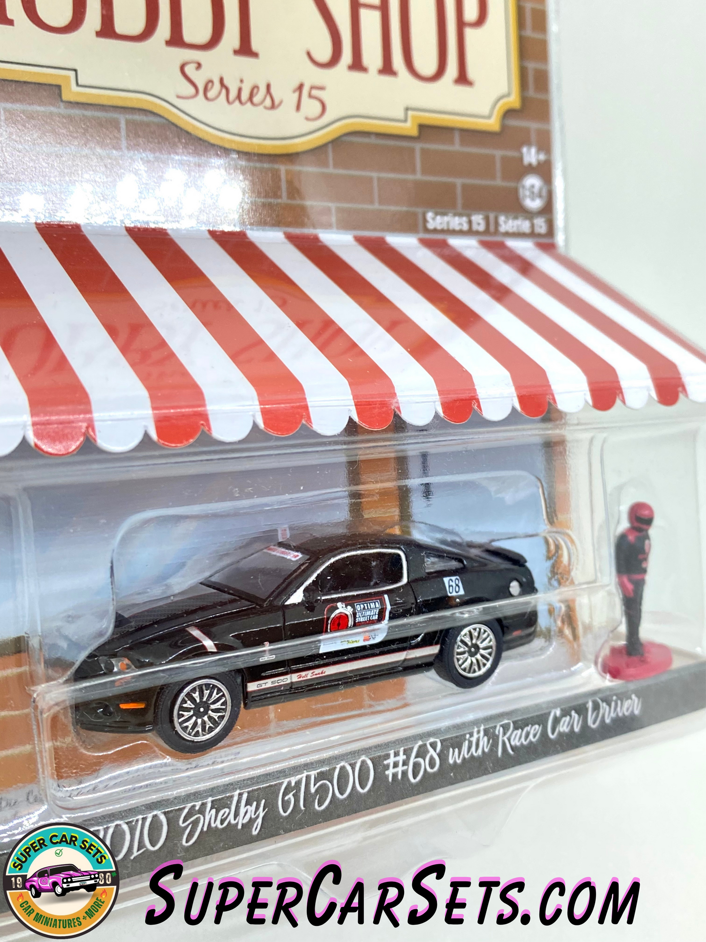 2010 Shelby GT500 #68 with Race Car Driver - The Hobby Shop Series 15 made by Greenlight Collectibles