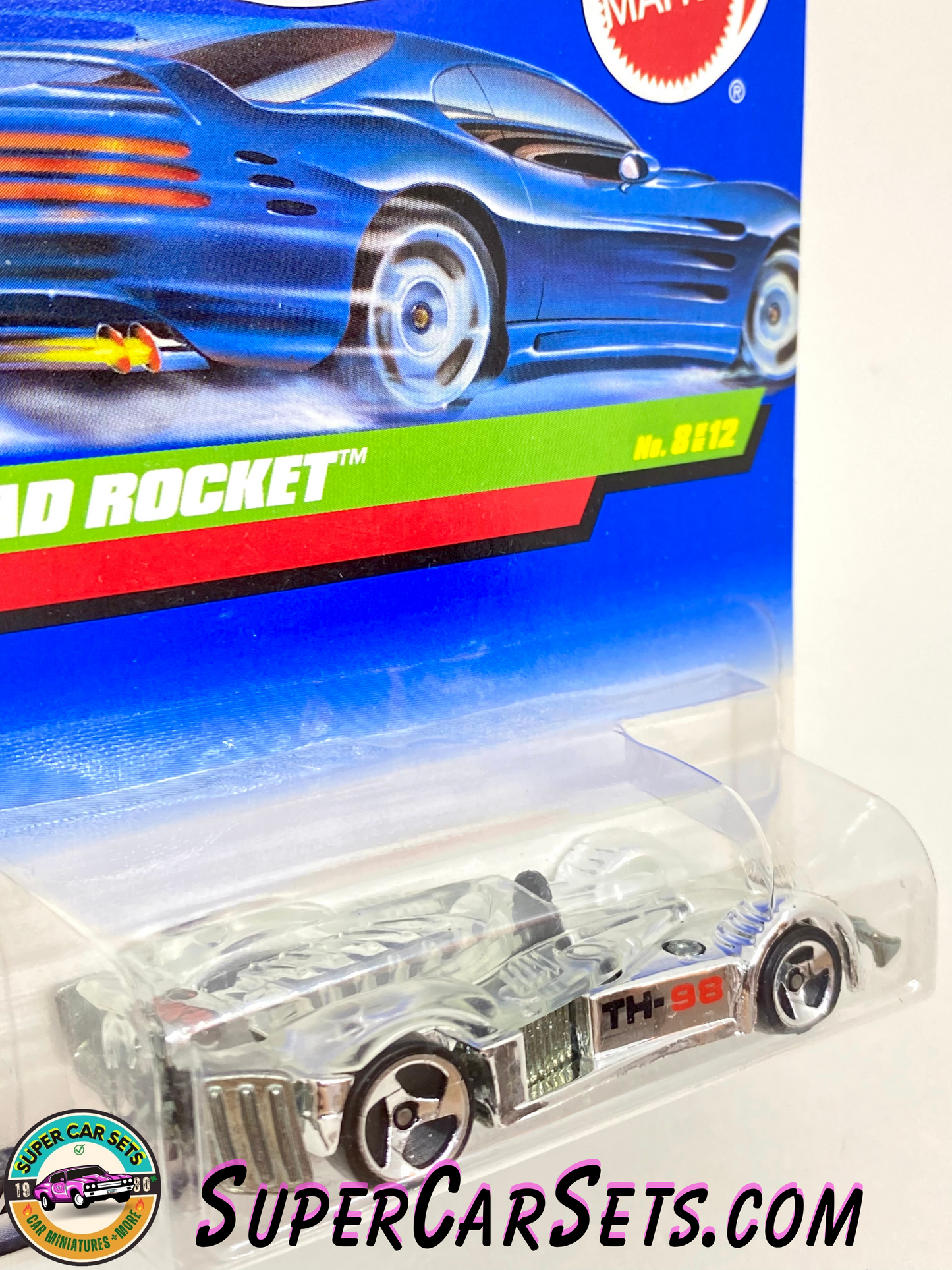 Hot Wheels (Year launched 1998) - Road Rocket (8/12) (#18822) (TREASURE HUNT) (bent card)