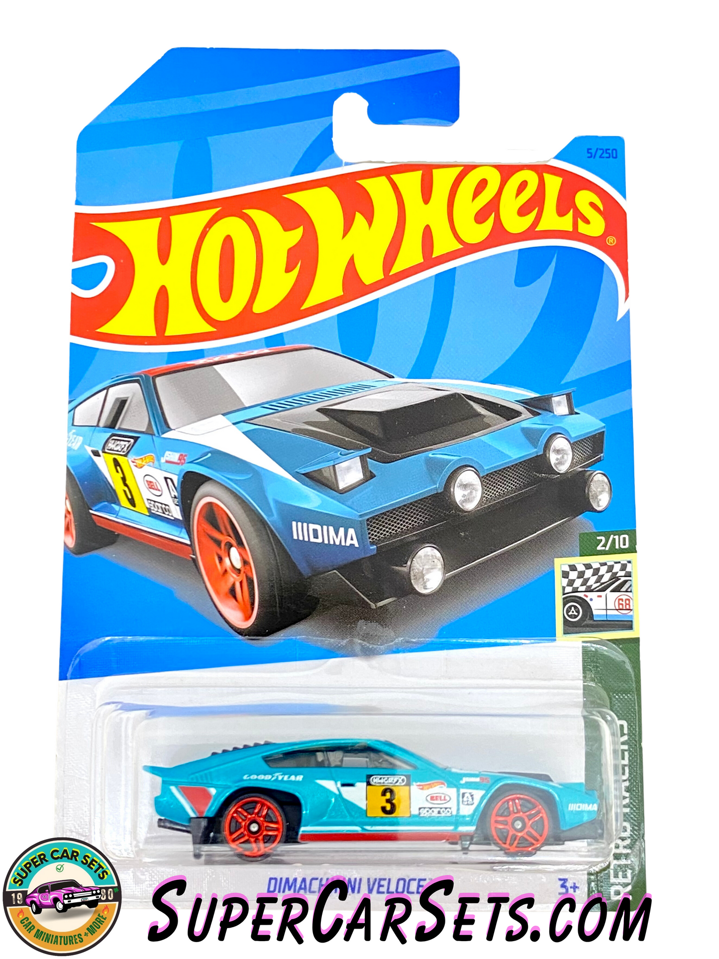 Dimachinni Veloce (light blue) - Hot Wheels - Retro Racers - 2023 (2/10) (5/250)