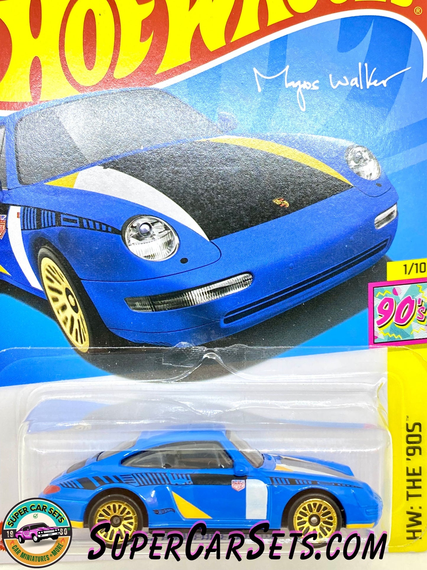 96 Porsche Carrera (blue colour) (card bent) - Hot Wheels HW: The ‘90s - 2024 (1/10) (174/250)