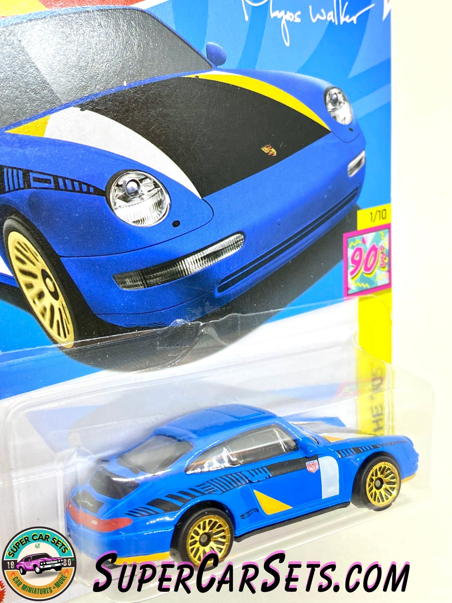 96 Porsche Carrera (blue colour) (card bent) - Hot Wheels HW: The ‘90s - 2024 (1/10) (174/250)