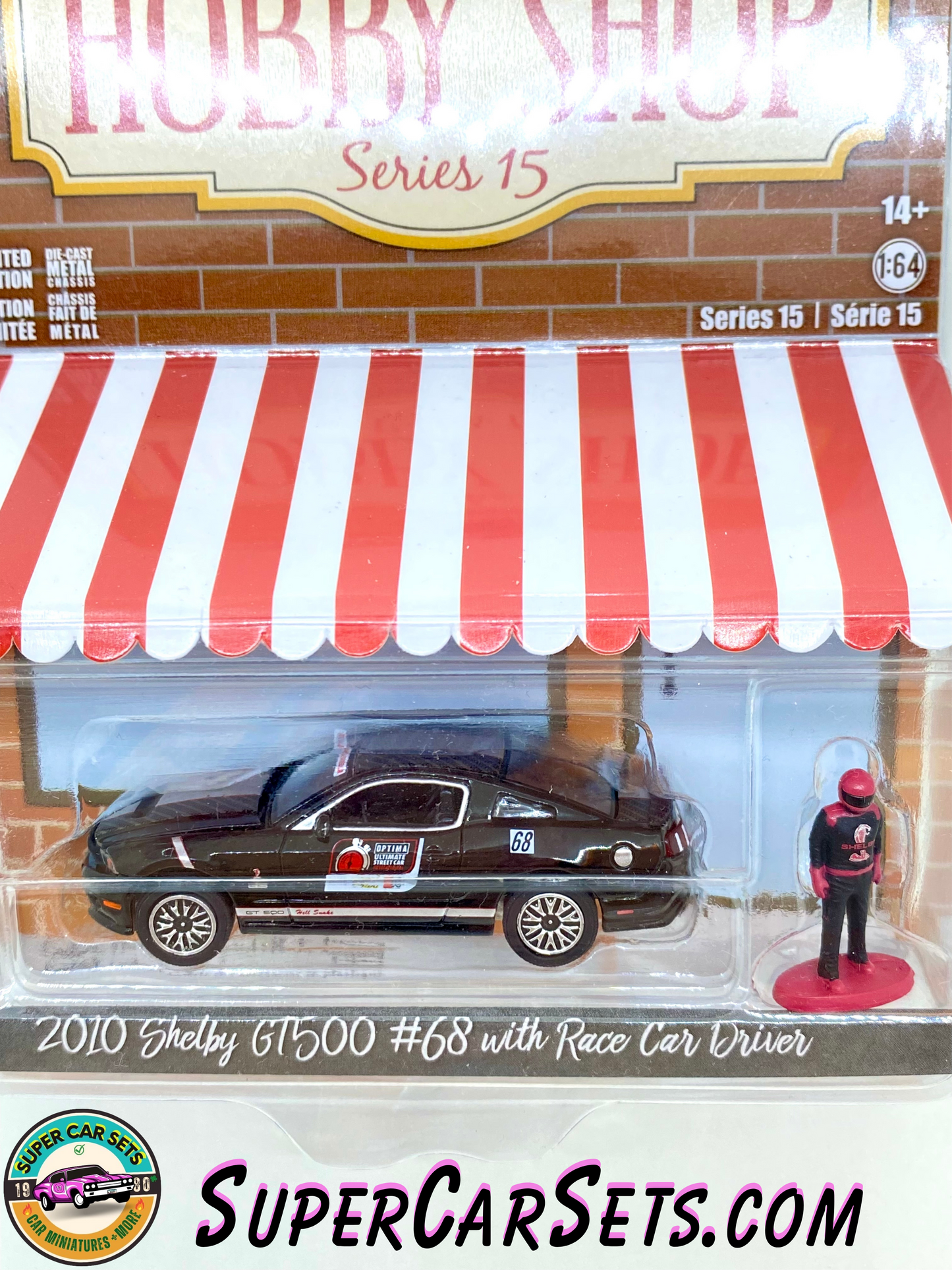 2010 Shelby GT500 #68 with Race Car Driver - The Hobby Shop Series 15 made by Greenlight Collectibles