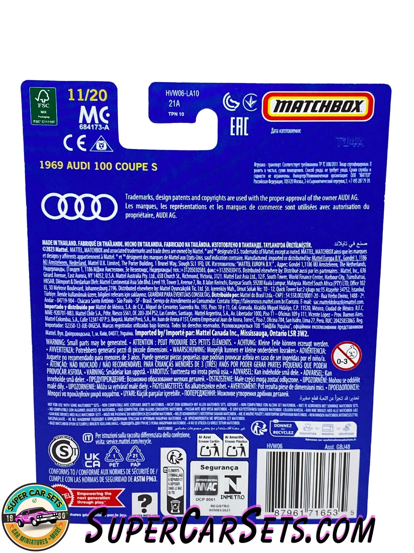 1969 Audi 100 Coupe S - Matchbox Collectors  11/20