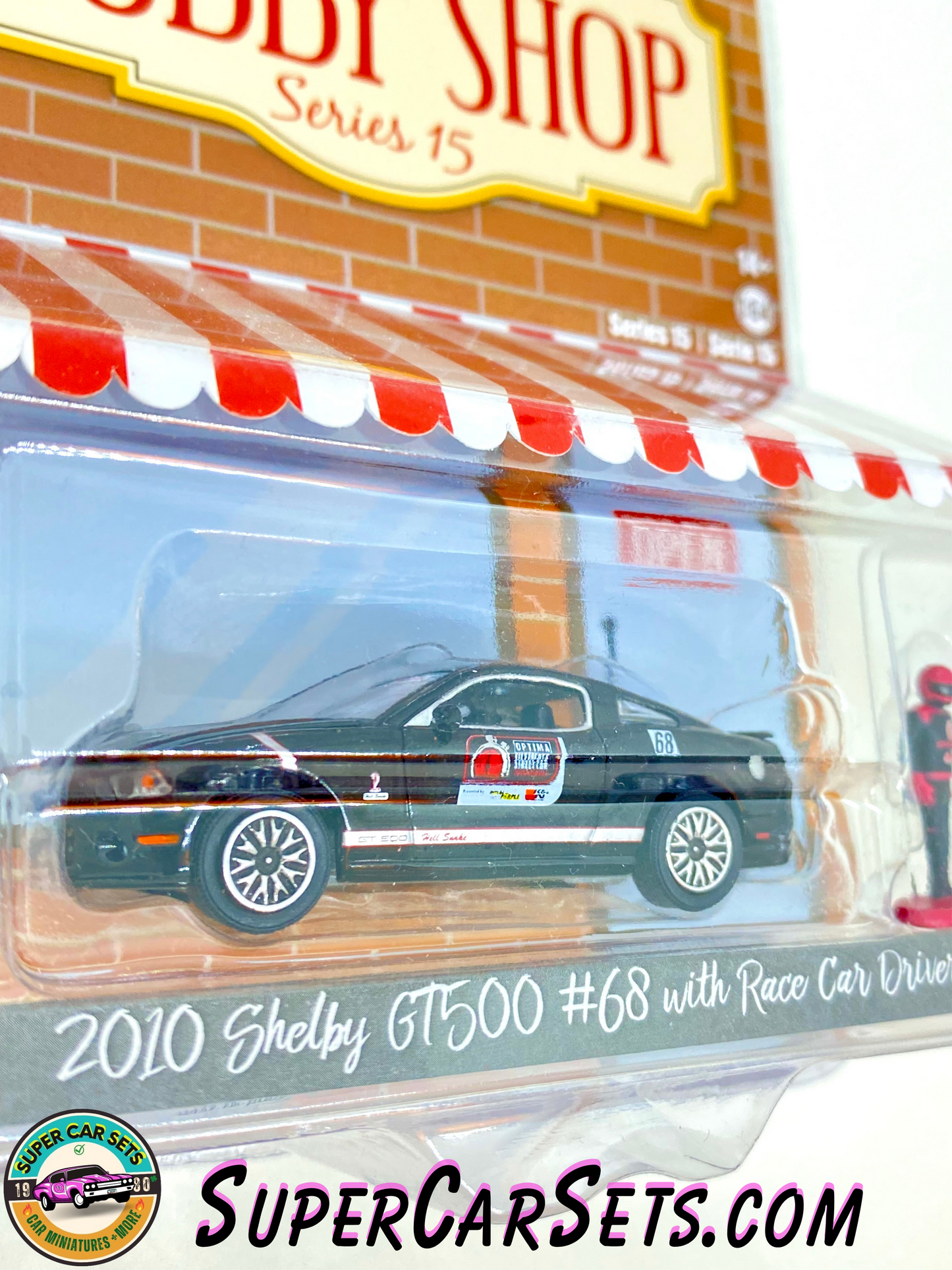 2010 Shelby GT500 #68 with Race Car Driver - The Hobby Shop Series 15 made by Greenlight Collectibles