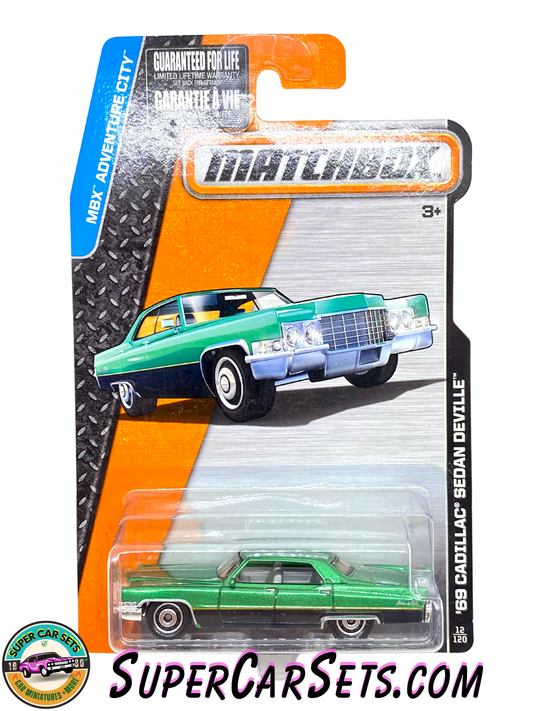 69 Cadillac Sedan DeVille - Matchbox MBX Adventure City (12/120) (Year launched 2015)