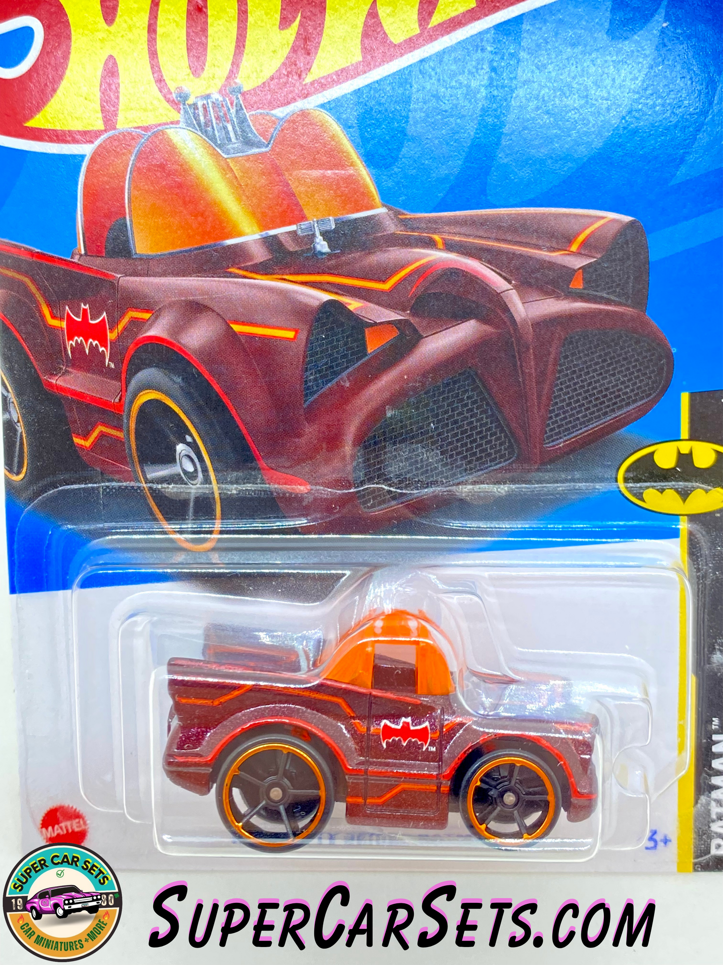 Hot Wheels - Batman - 2023 (1/5) (3/250) - Classic TV Series Batmobile (dark red)