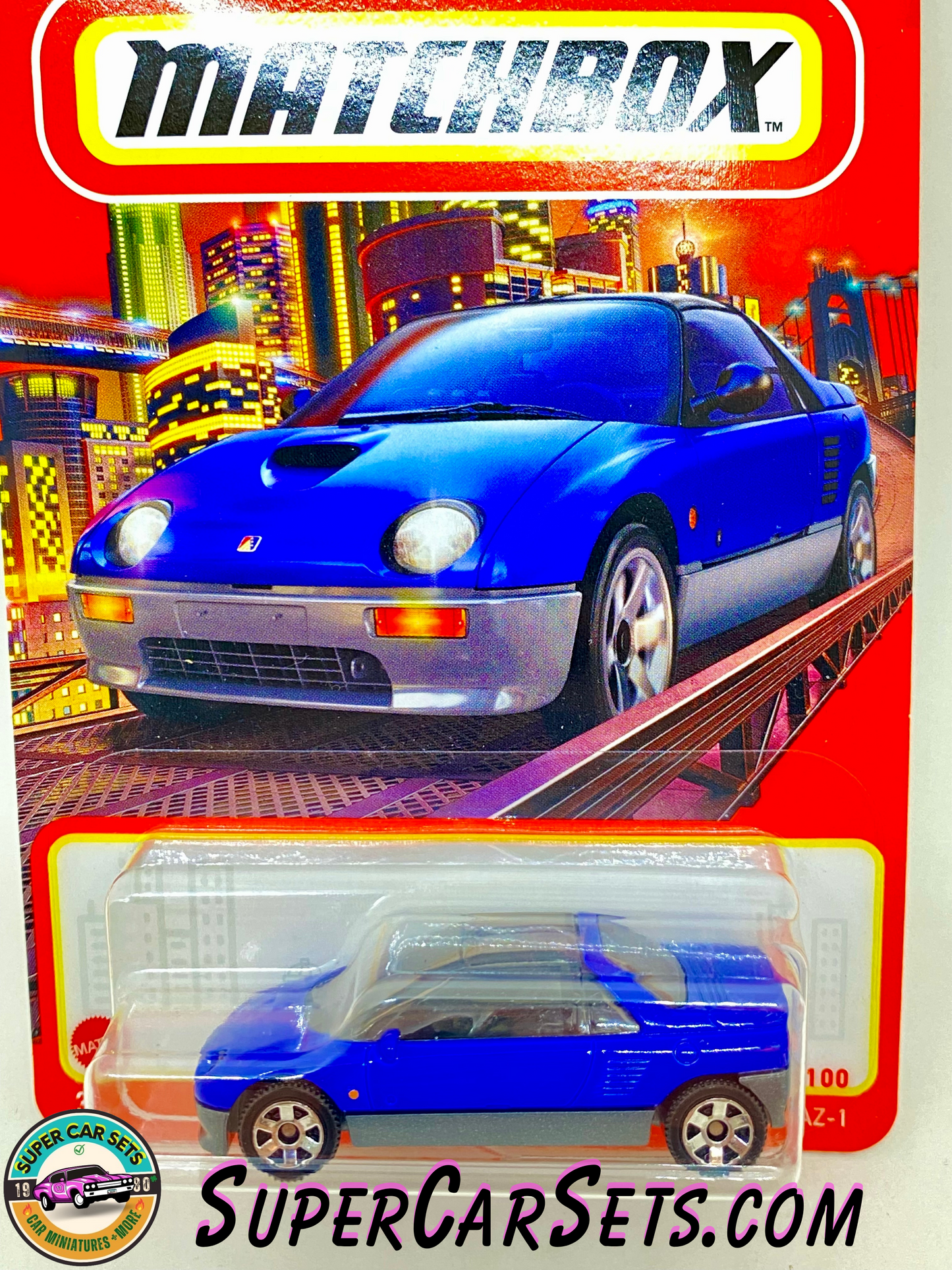 1992 Mazda Autozam AZ-1 (blue colour) (3/100) - Matchbox