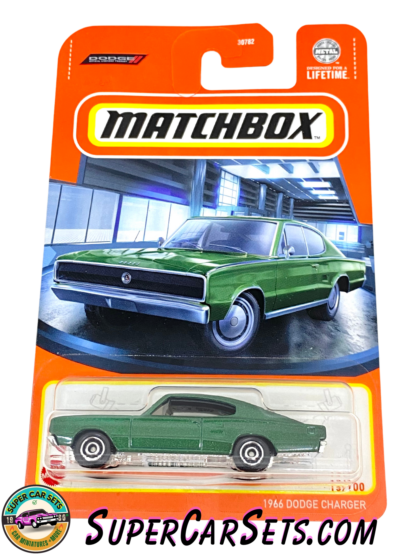 Matchbox - 1966 Dodge Charger (13/100) (metallic dark green colour)