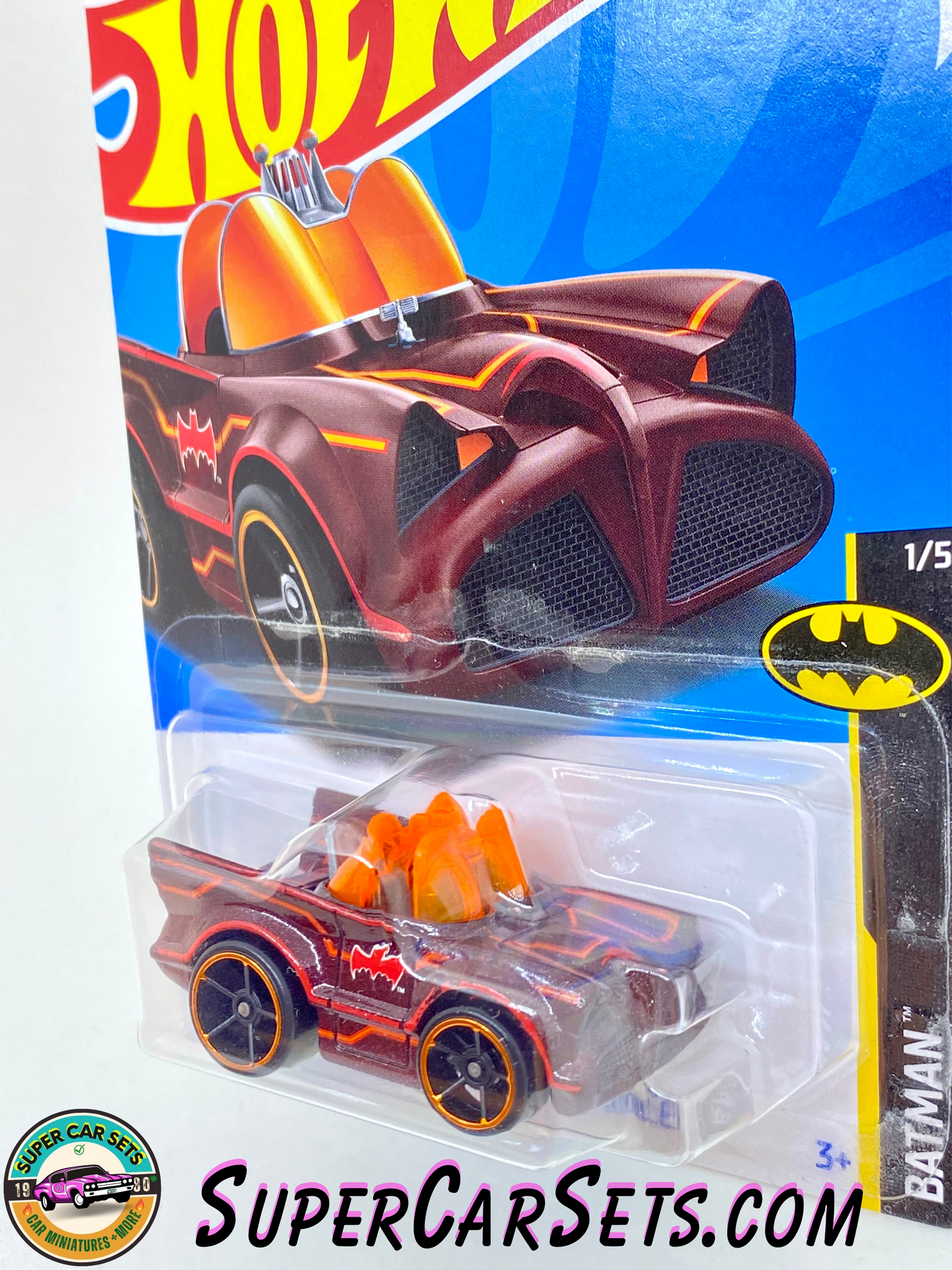 Hot Wheels - Batman - 2023 (1/5) (3/250) - Classic TV Series Batmobile (dark red)