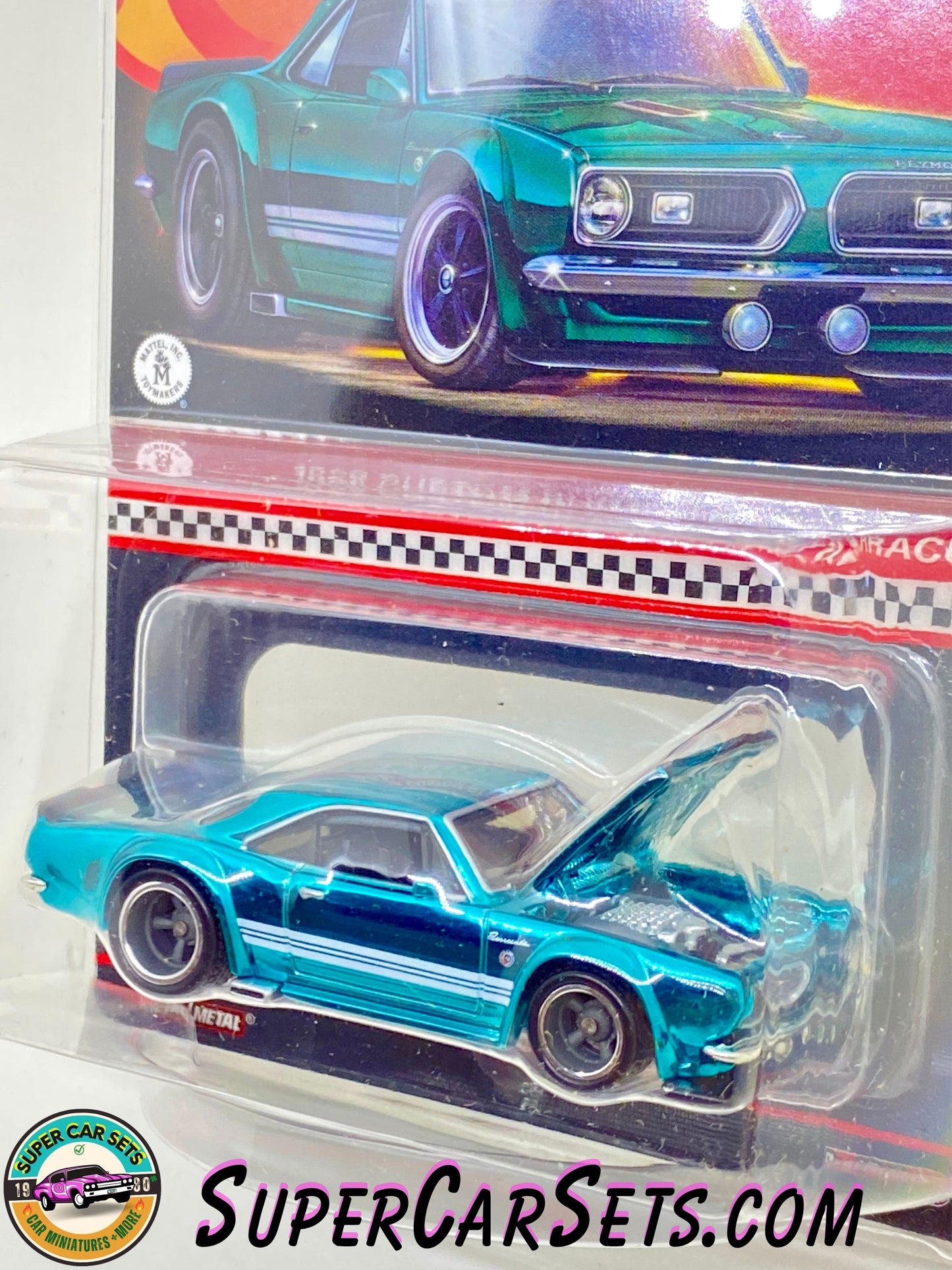 1968 Custom Plymouth Barracuda (metallic blue colour) - Hot Wheels Red Line Club