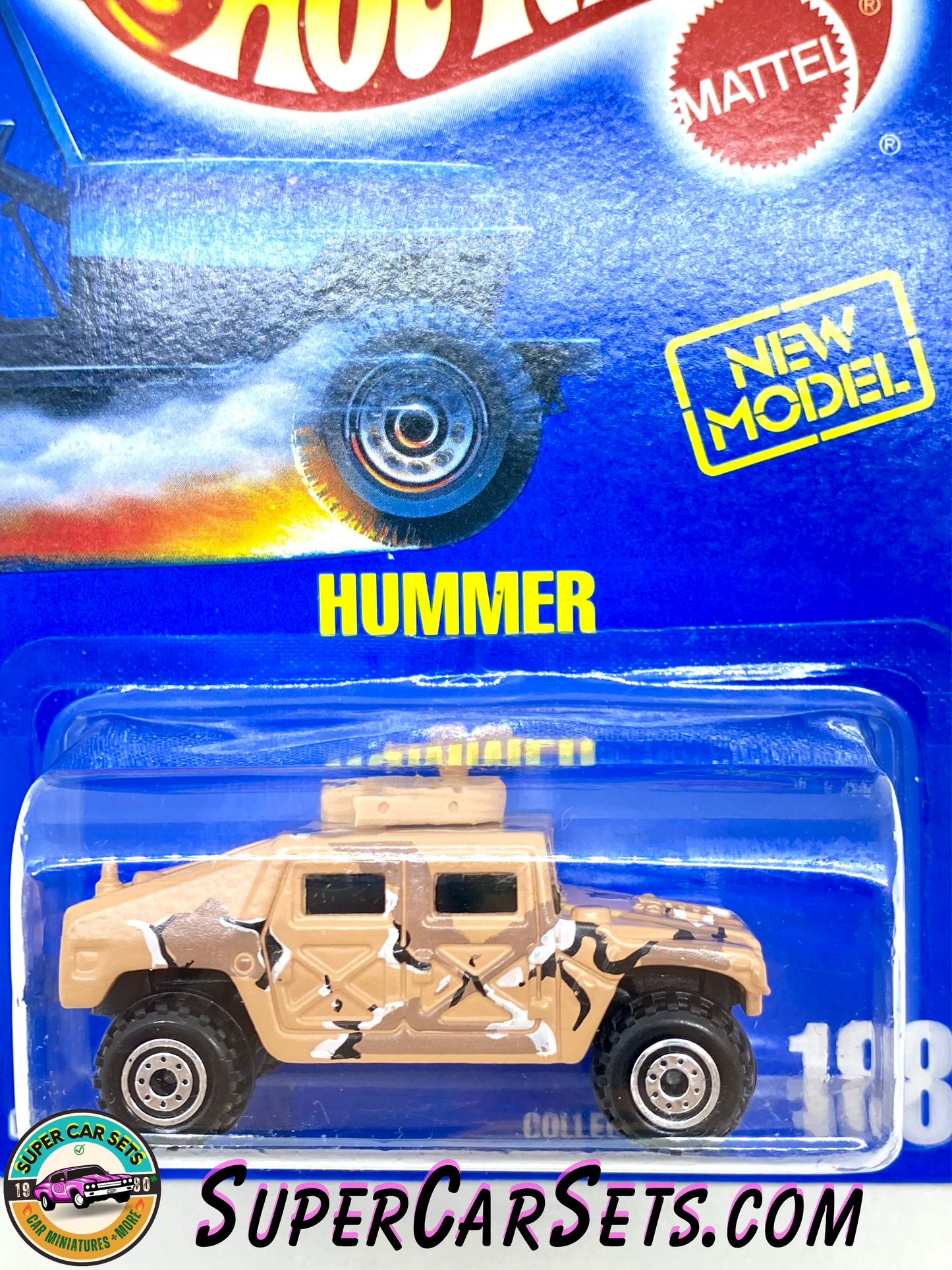 Hot Wheels (Year launched 1992) - Hummer (#188) (#0773) (card slightly bent)